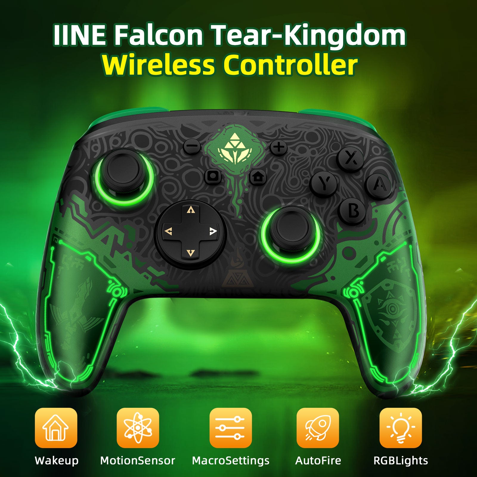 IINE Falcon Zelda Pro Controller