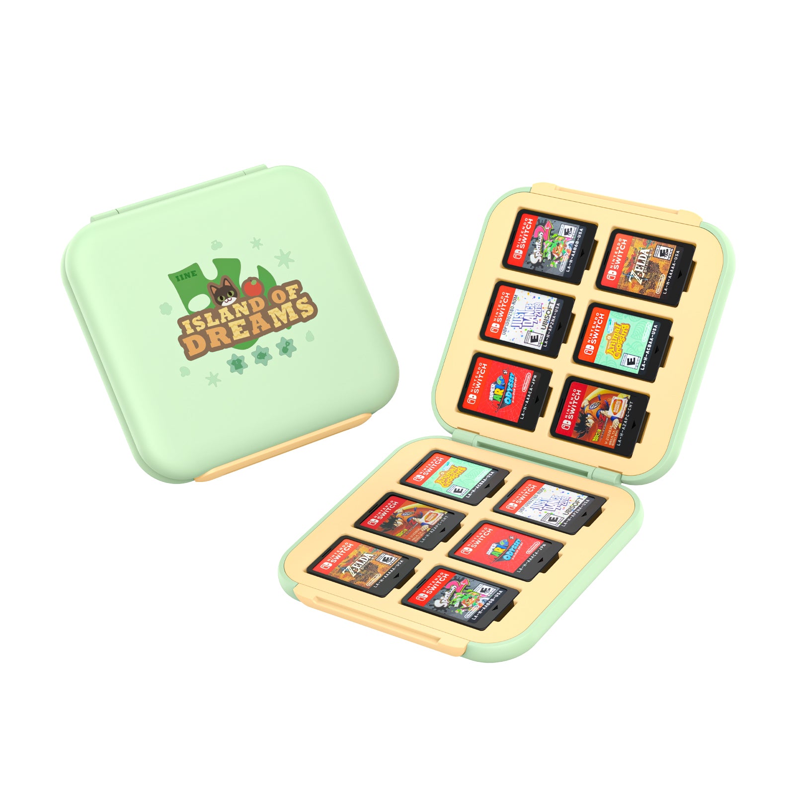 Island Dream Themed Accessories Series for Switch2/Switch1 – Cozy Protective Case, Carrying Case, Controller