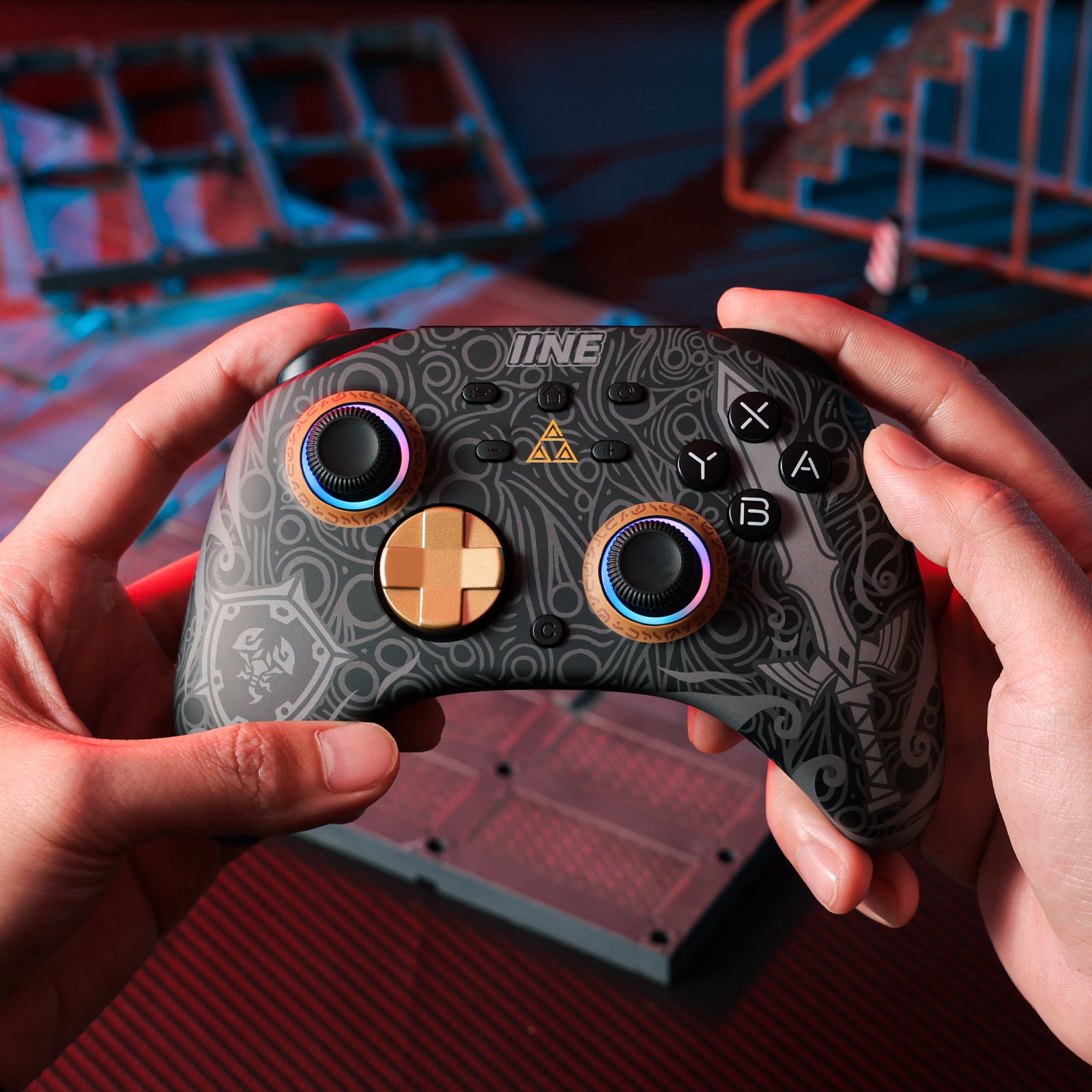 IINE ARES WIRELESS GEN 2 CONTROLLER/Wake-Up for Switch 2/ 6-Axis Motion Control / One-Button RGB Lighting Control/Adjustable Vibration /Macro Buttons/Turbo Function/3.5mm Headphone