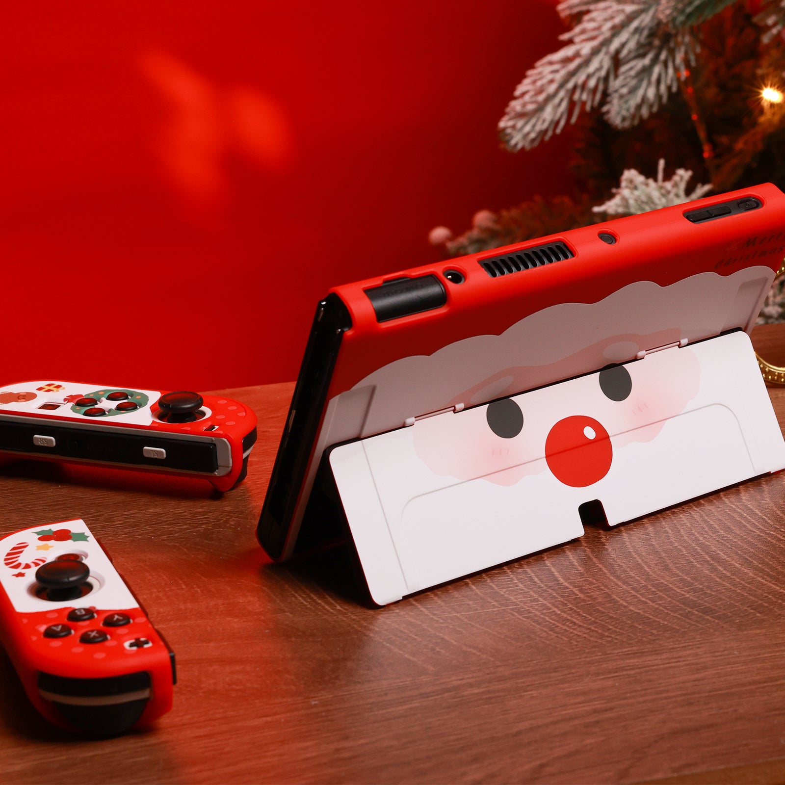IINE Merry Santa Protective Case for Switch OLED