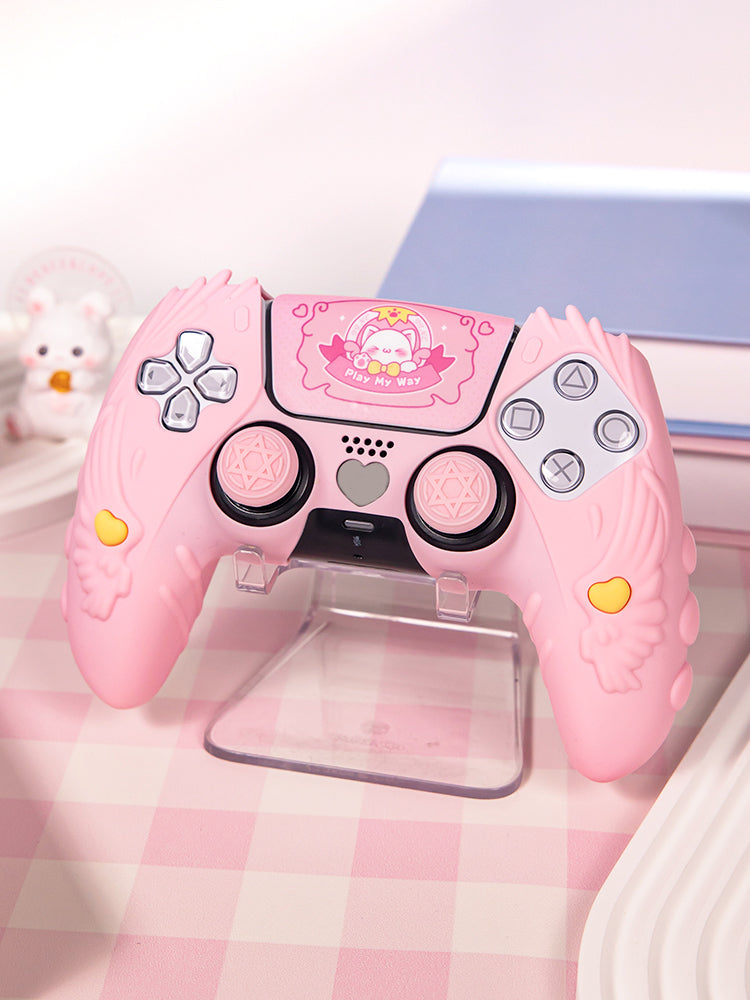IINE Meow Pact Silicone Protective Case for PS5 Controller