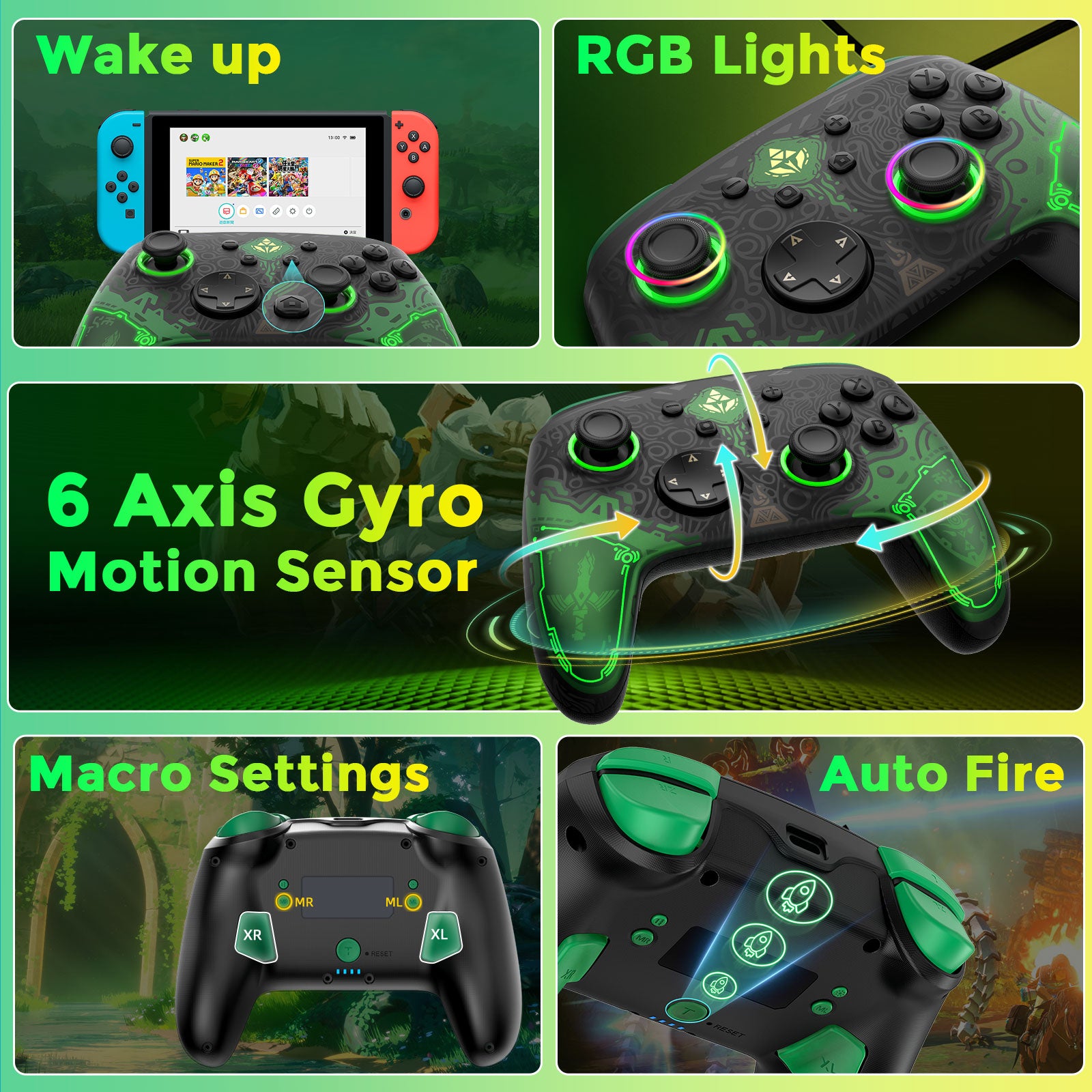 IINE Falcon Zelda Pro Controller