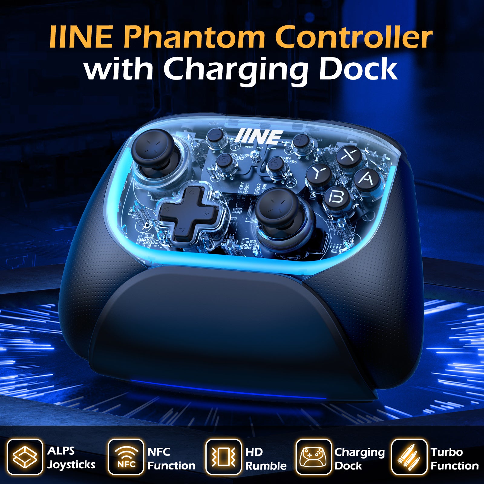 INE Phantom controller with charging Dock