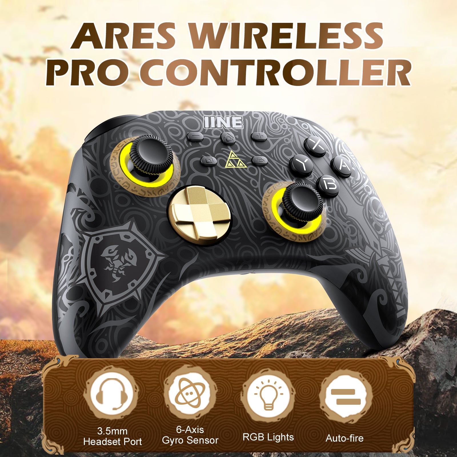 IINE Ares Zelda Wireless Pro Controller