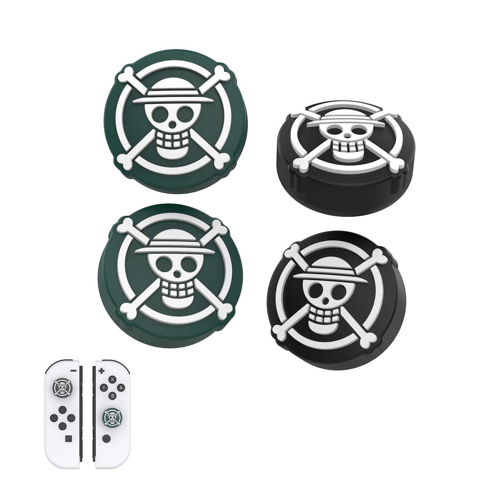 IINE Cartoon Silicone Thumb Grip Caps for Nintendo Switch
