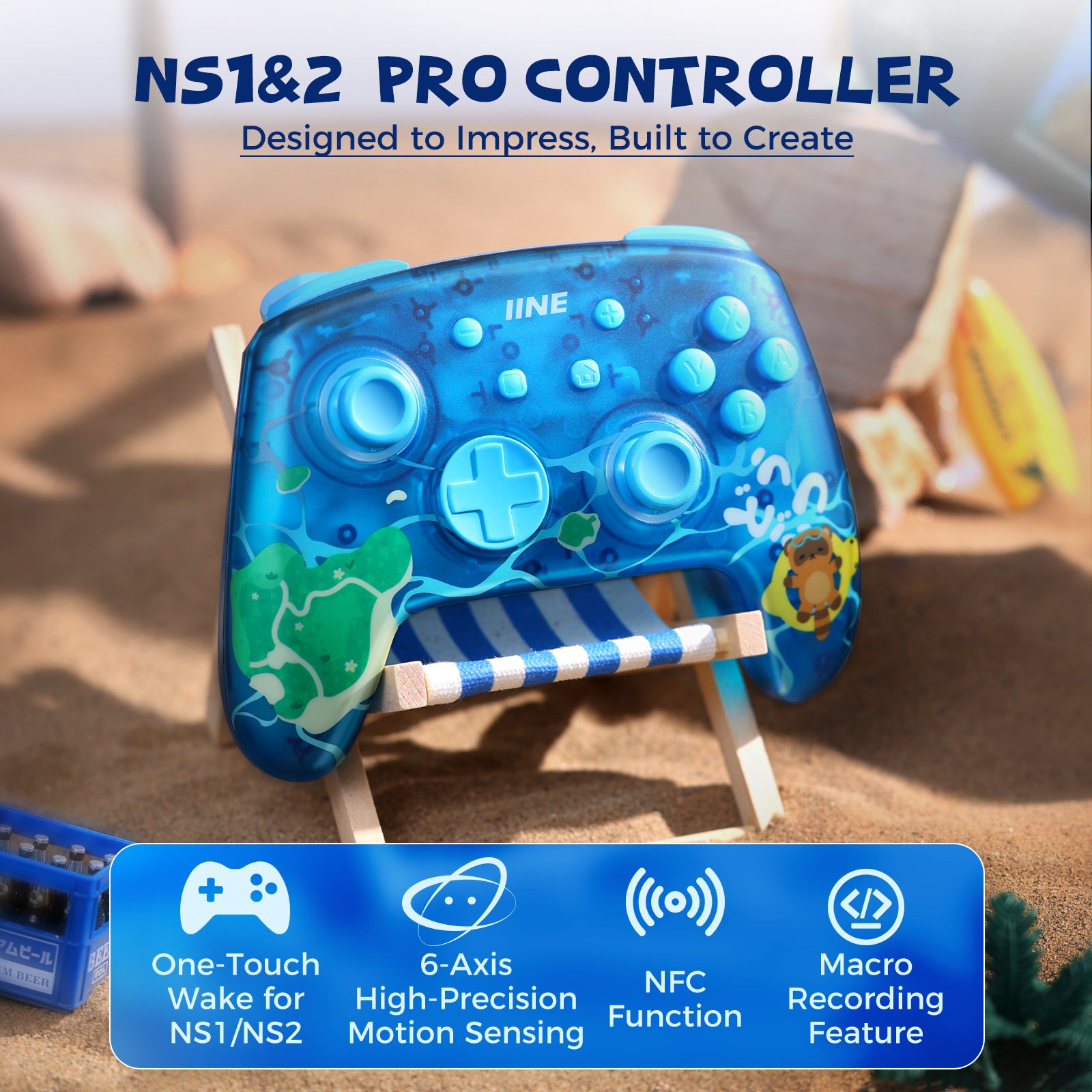 IINE Dreamy Home Paradise Series: PRO Controller & Protective Case & Game Card Case