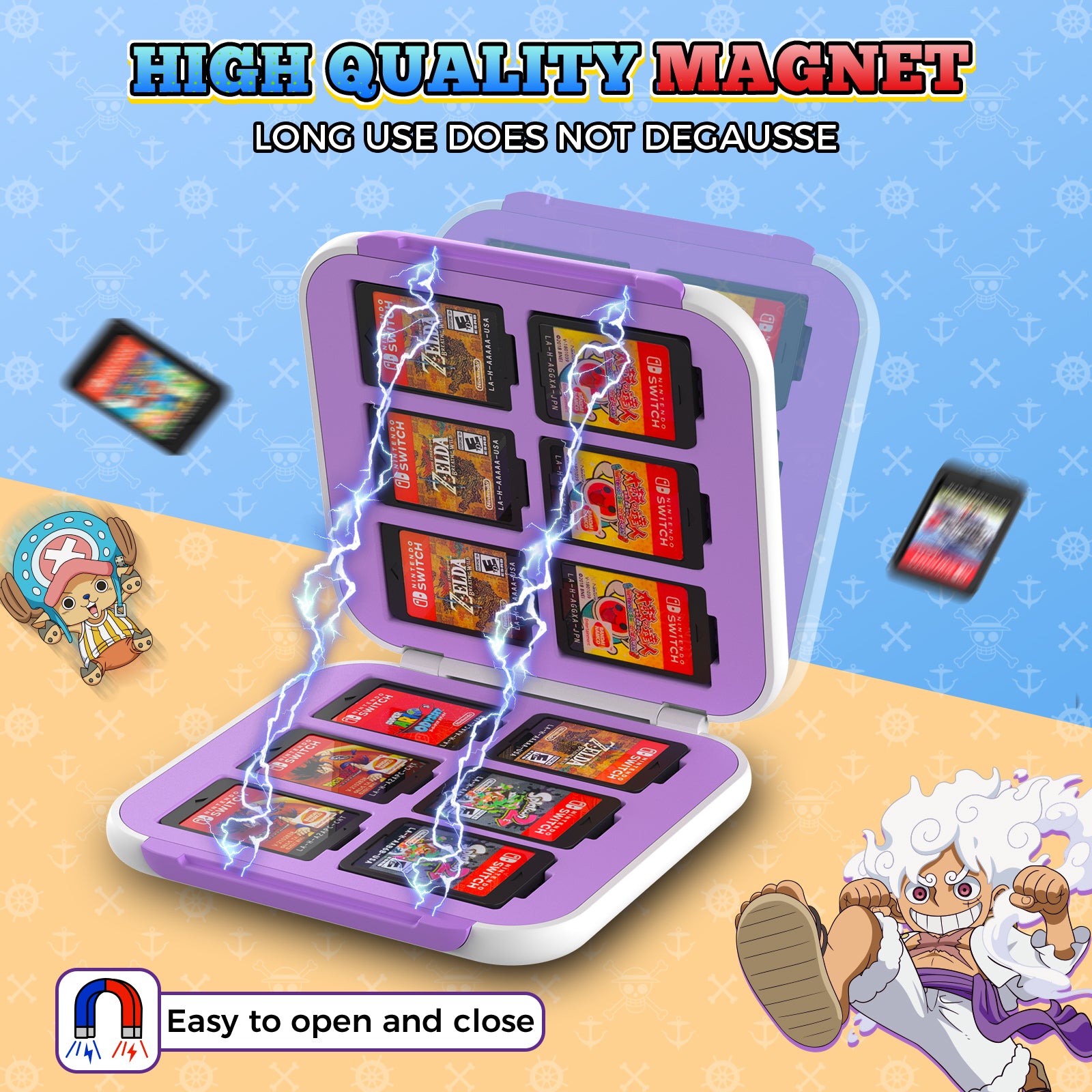 IINE Cartoon Cassette Box 12 Card Case For Nintendo Switch