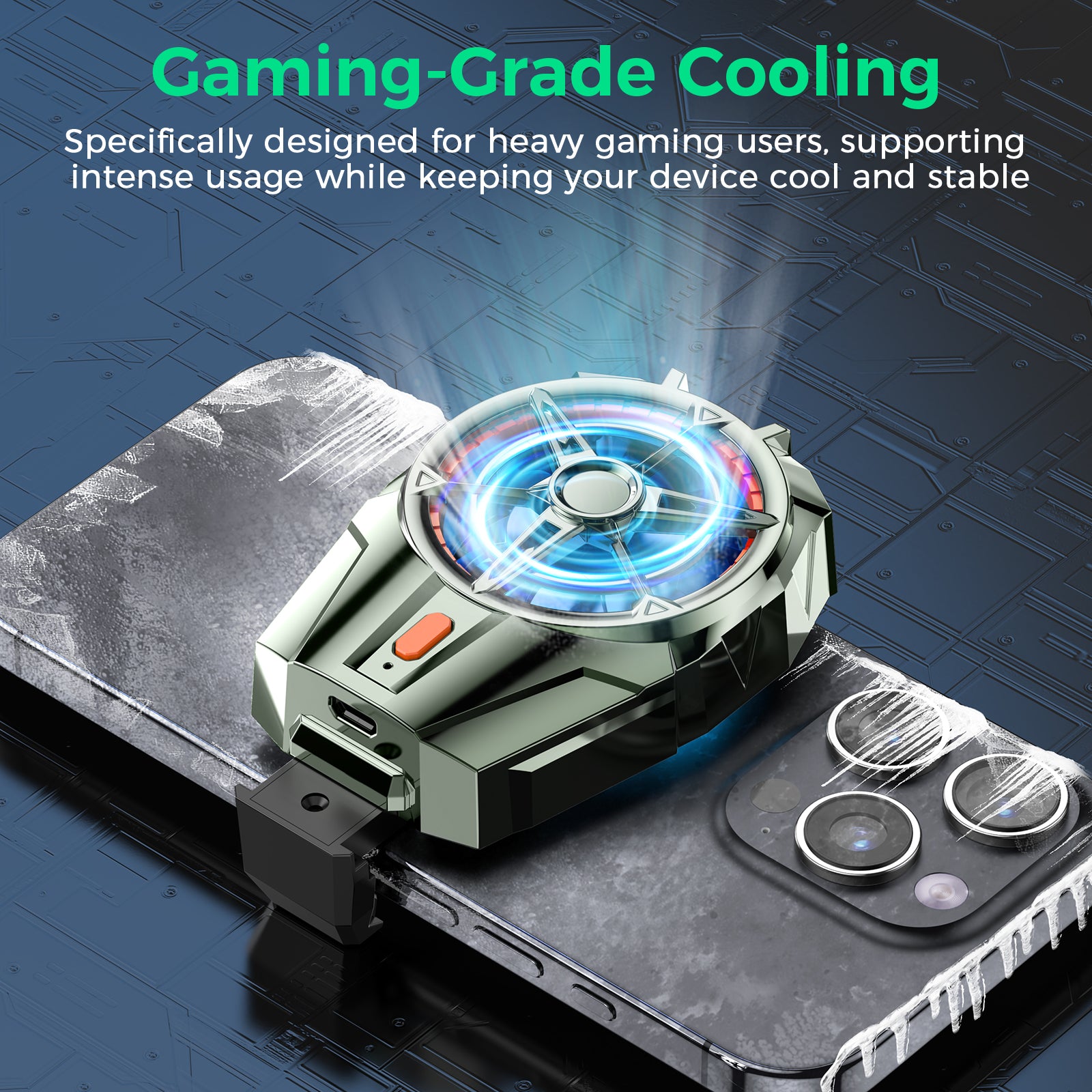 IINE  Mobile Phone cooler/Powerful Cooling & Super Quiet & Mini Portable