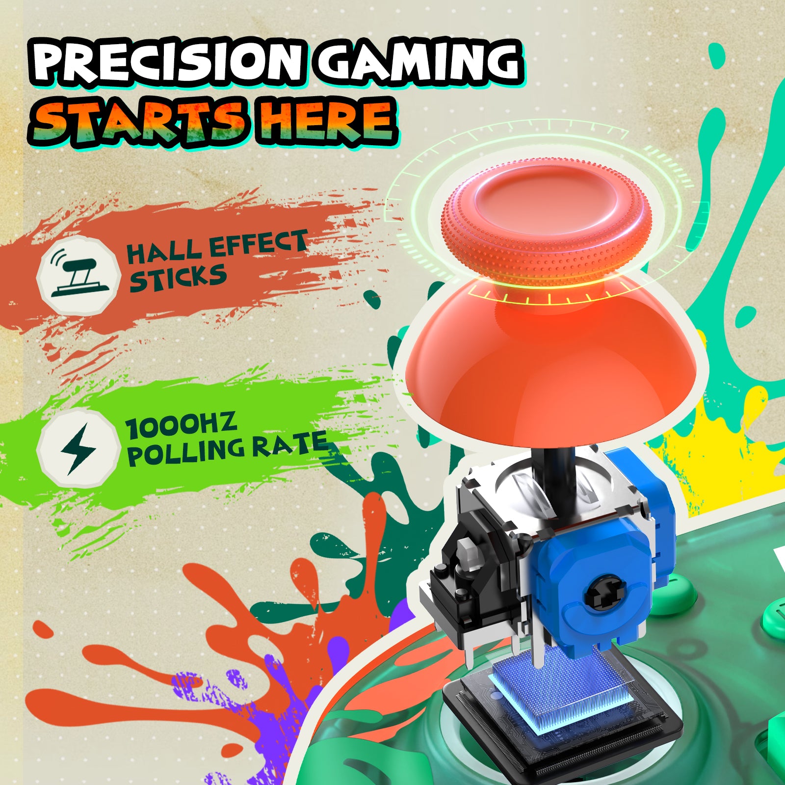 IINE Color Strike Protective Case for Switch 2 Atomic Green