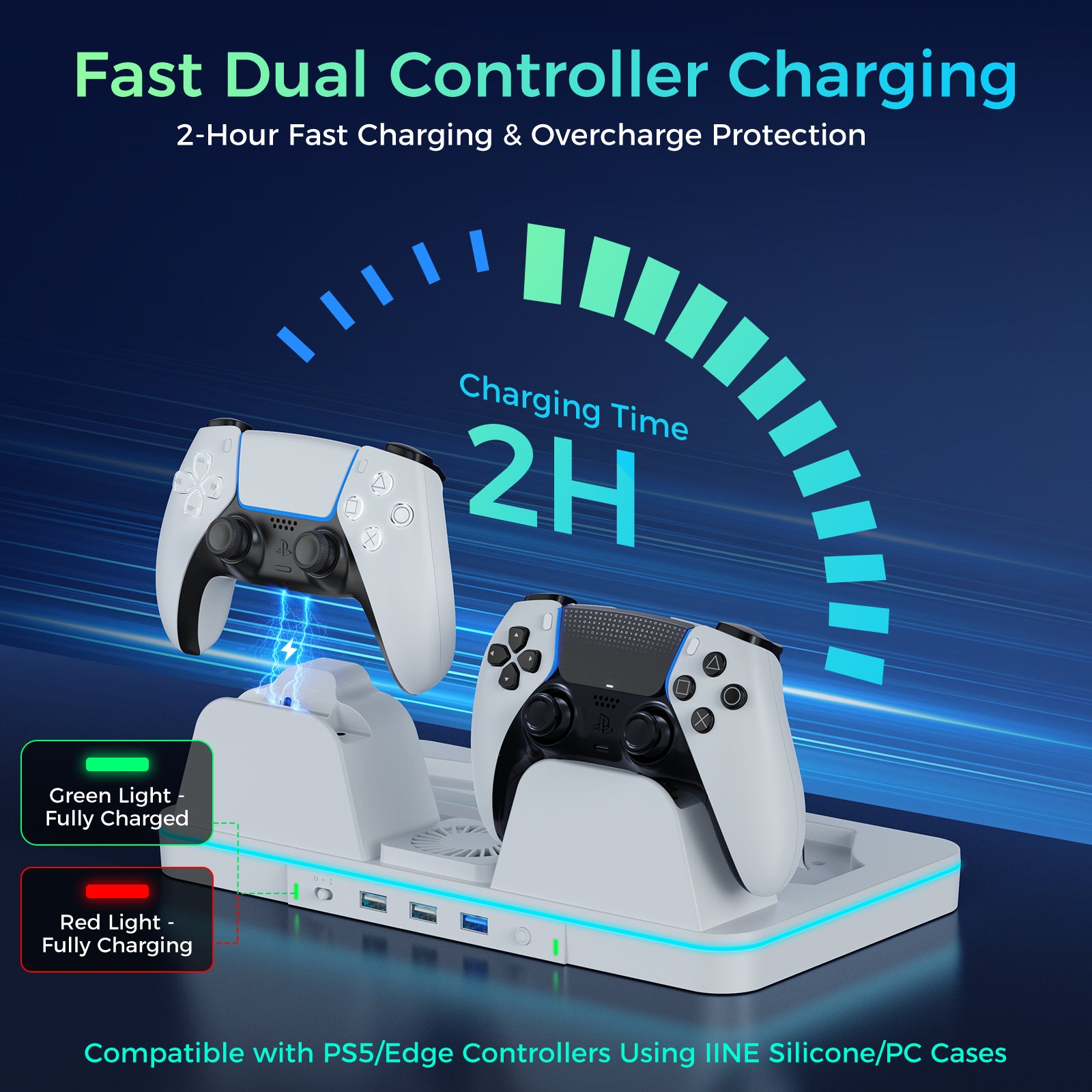 IINE Multifunctional Station For PS5/Slim/Pro