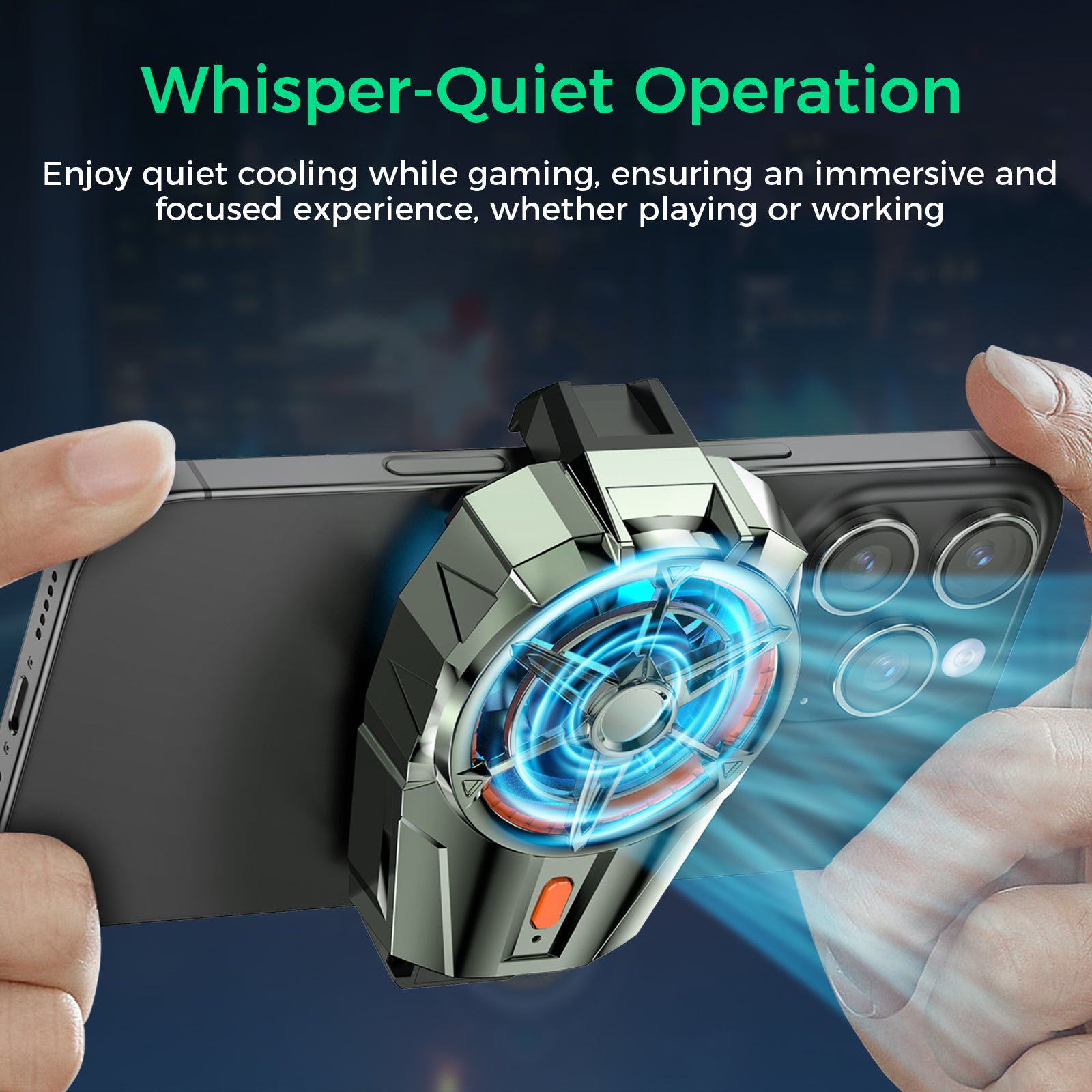 IINE  Mobile Phone cooler/Powerful Cooling & Super Quiet & Mini Portable