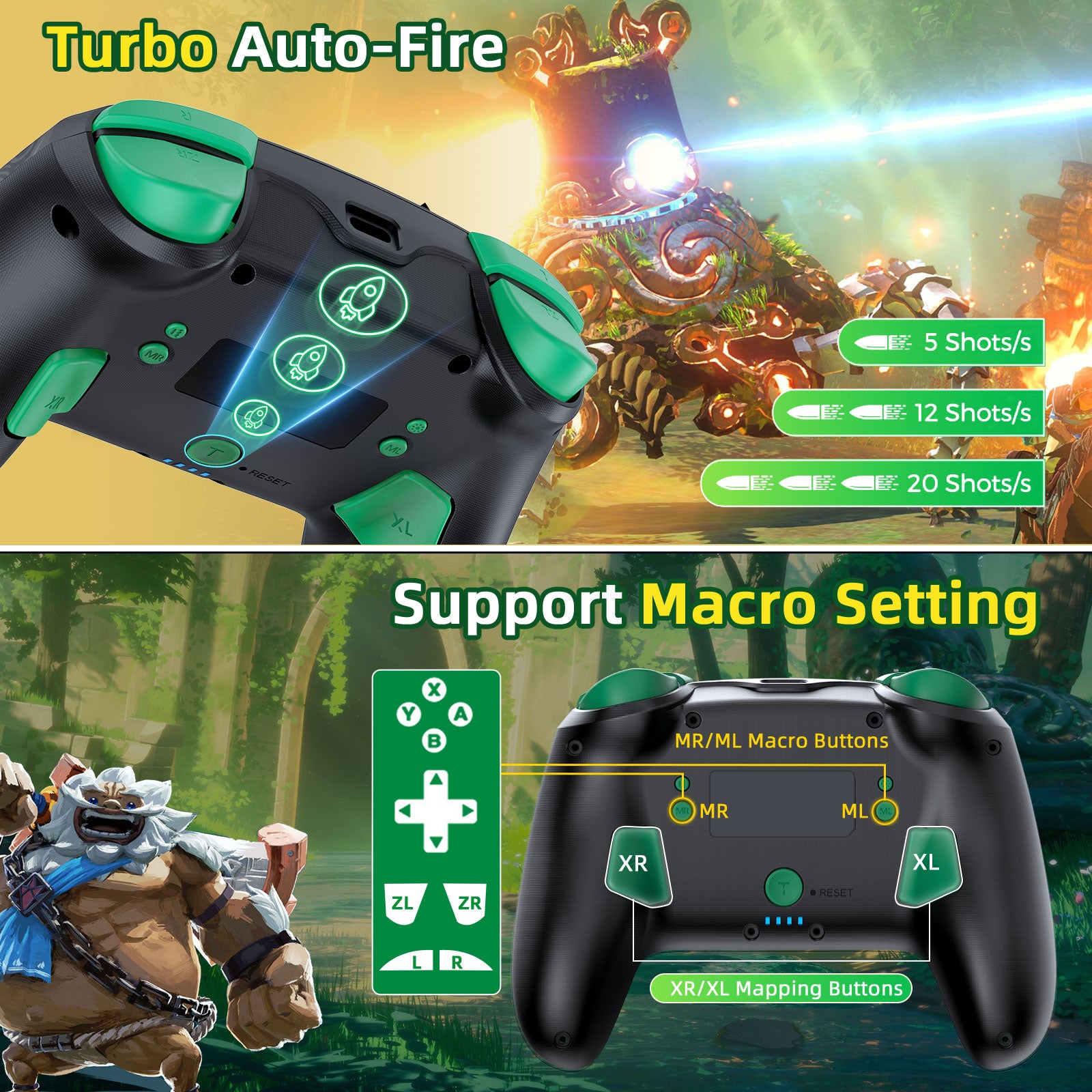 IINE Falcon Zelda Pro Controller