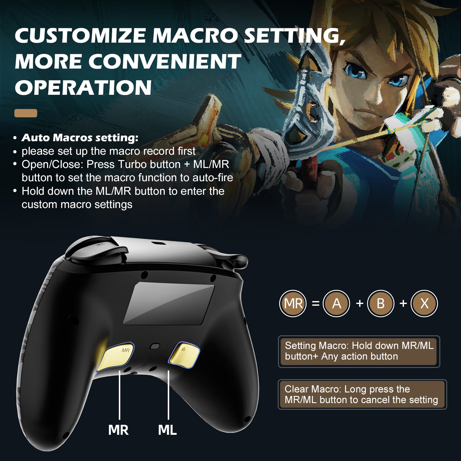 IINE Zelda Triforce Designs Game Accessories for Nintendo Switch