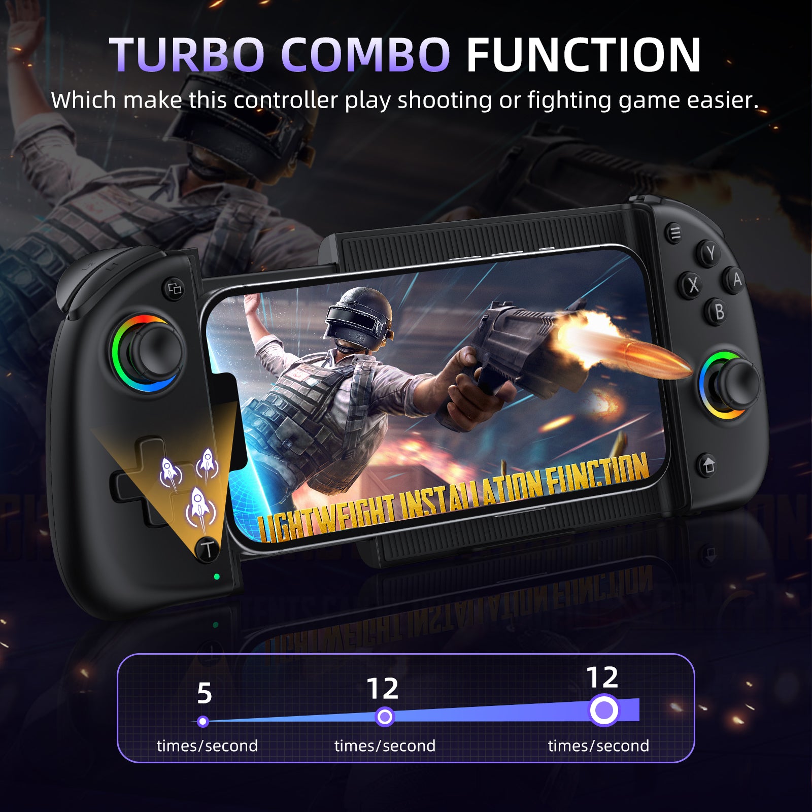 IINE Mobile Phone Gamepad for IOS/Android/Switch/PC/lpad/Tablet