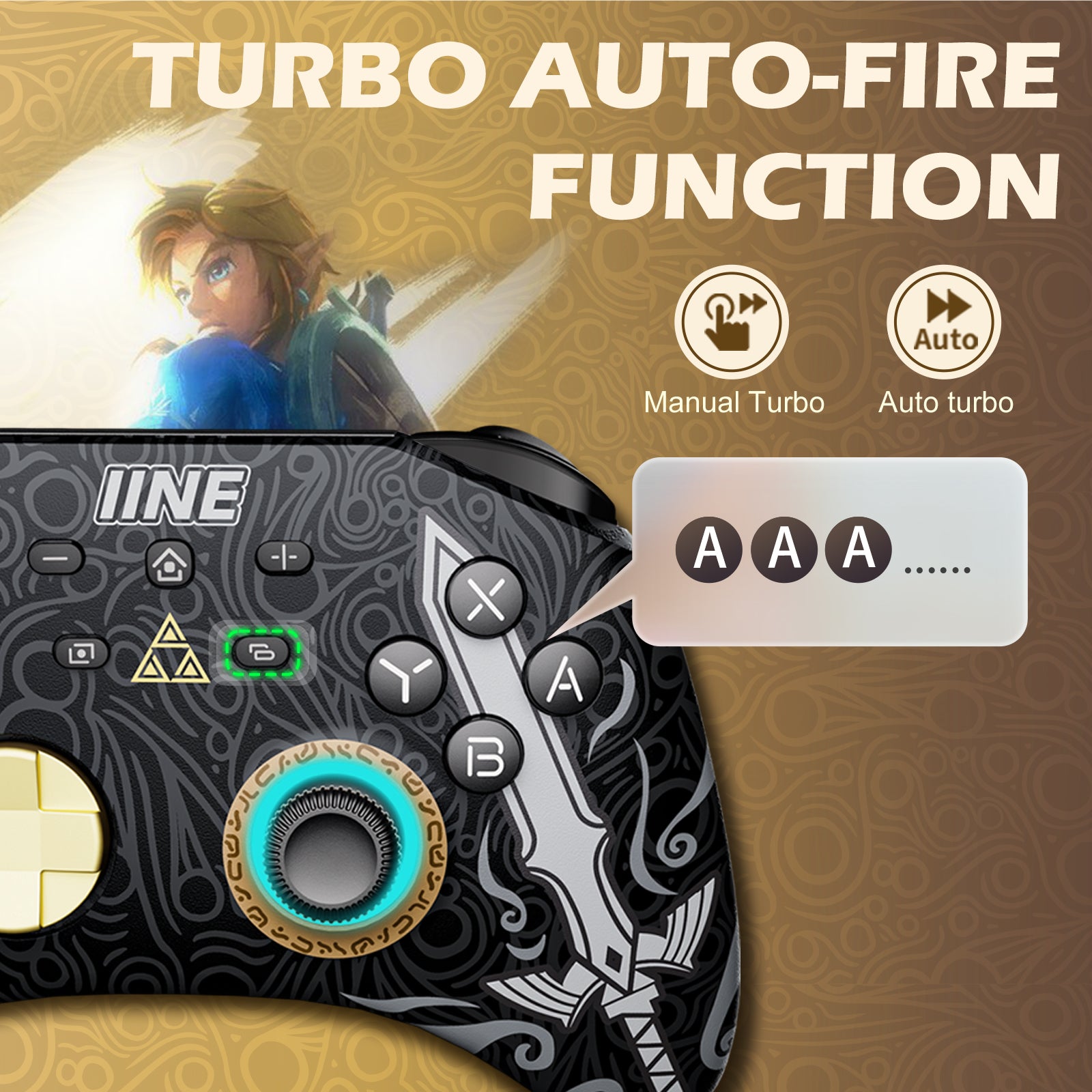 IINE Ares Zelda Wireless Pro Controller