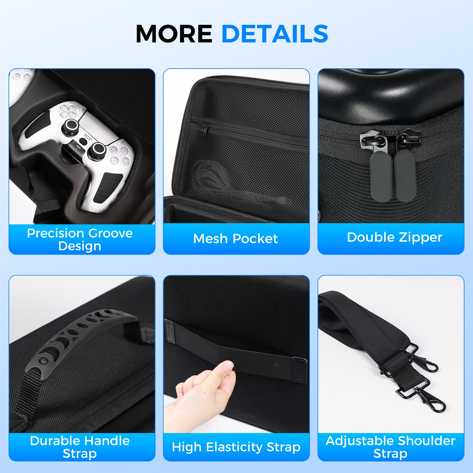 IINE CARRYING STORAGE BAG FOR PS5 PRO / Waterproof & Dustproof & Full Protection & Large Capacity & Practical & Convenient