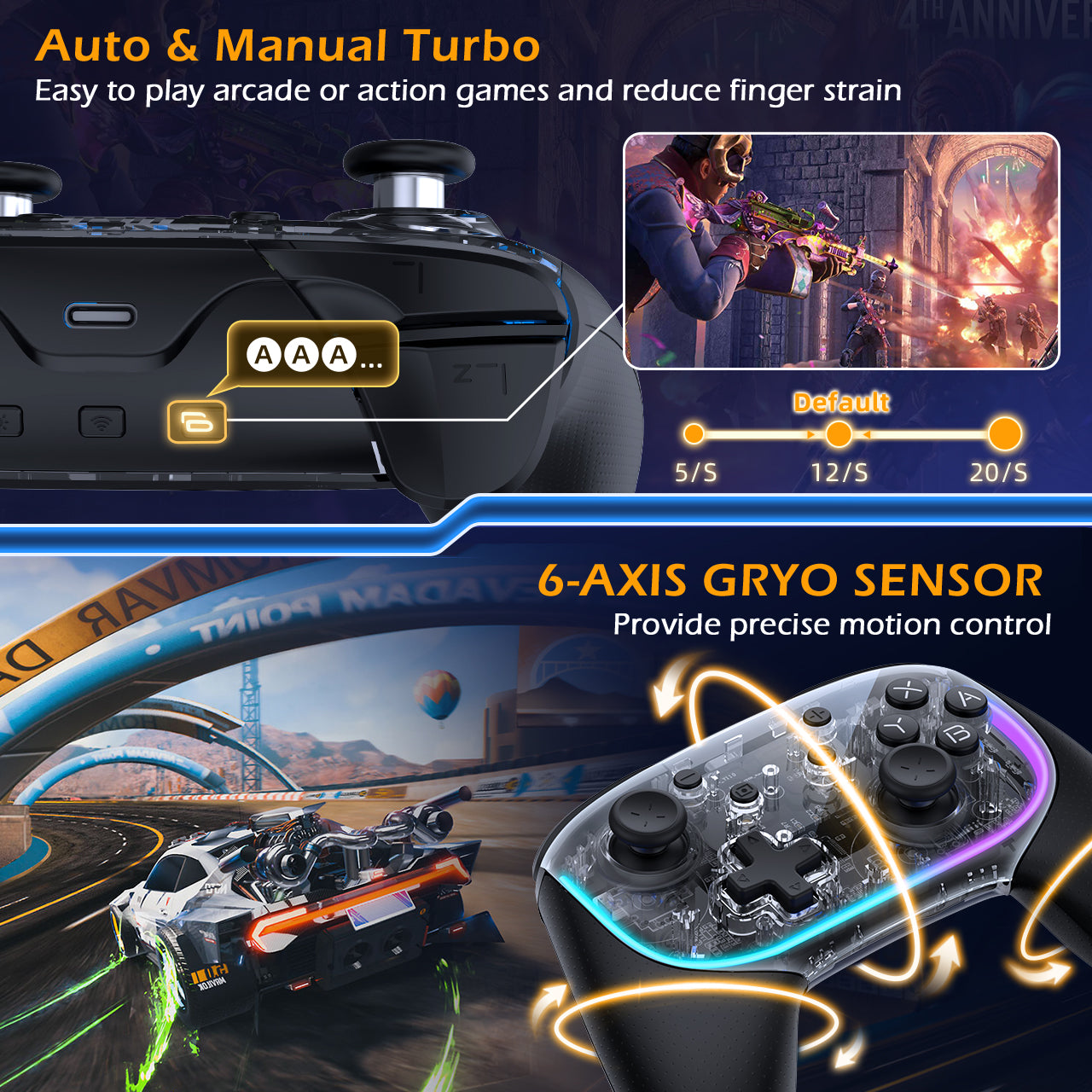 INE Phantom controller with charging Dock