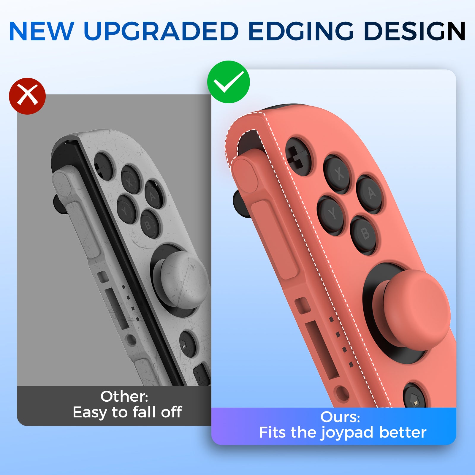 IINE Silicone+PC Protective Case Cover with Joystick caps for Switch 2