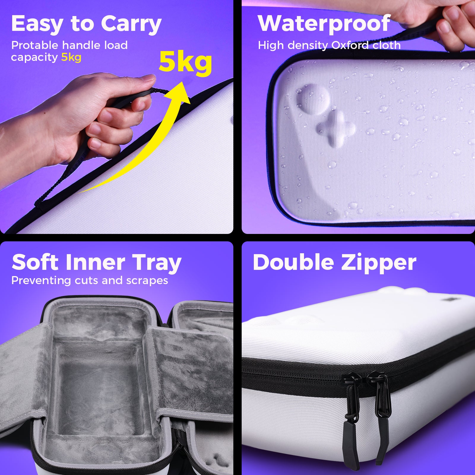 IINE ROG Ally Storage Bag Compitable with ROG Ally Gaming Handheld and accessories