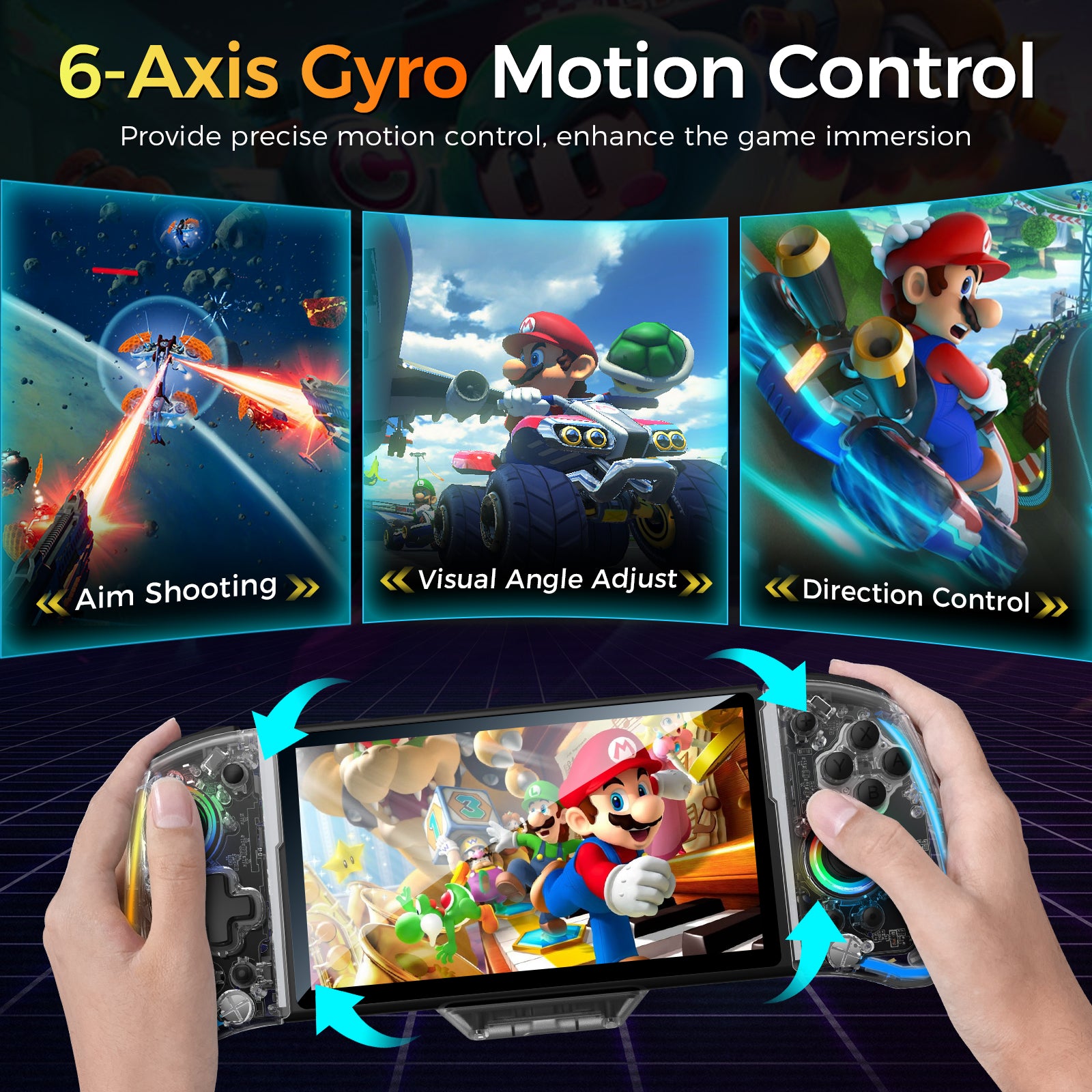 IINE Switch Handheld One-Piece Joypad Controller