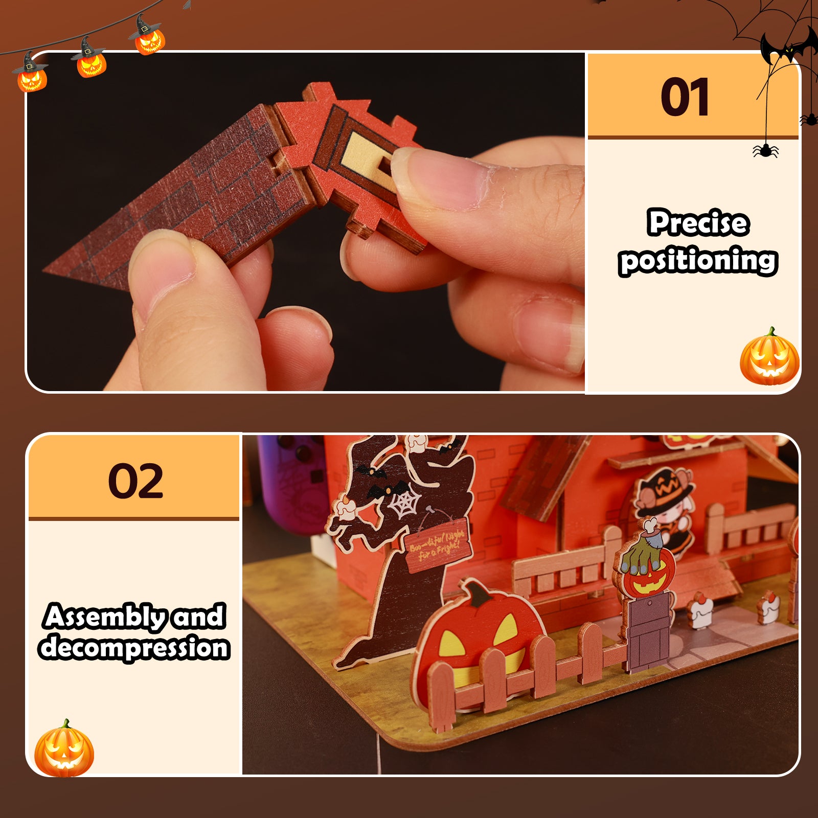 IINE Pumpkin Ghost Faceplate Cover for Switch/OLED Dock