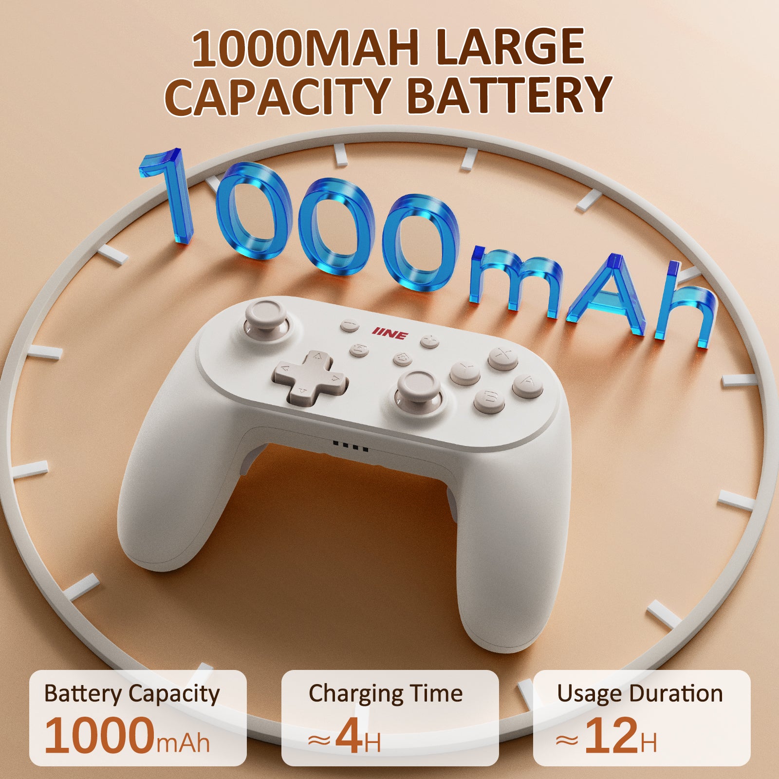 lINE Athena Wireless Controller in White for Switch/PC/iOS/Android