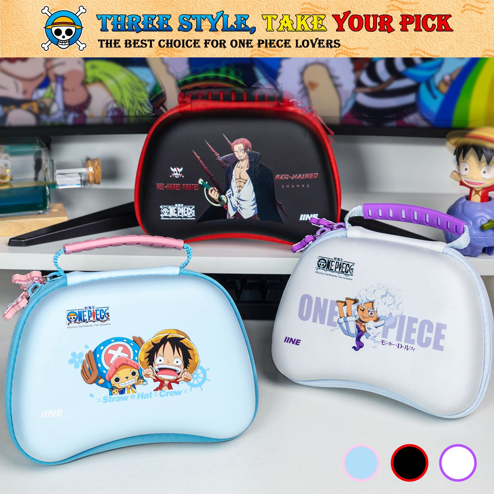 IINE Cartoon Controller Storage Bag Compatible Pro Controller