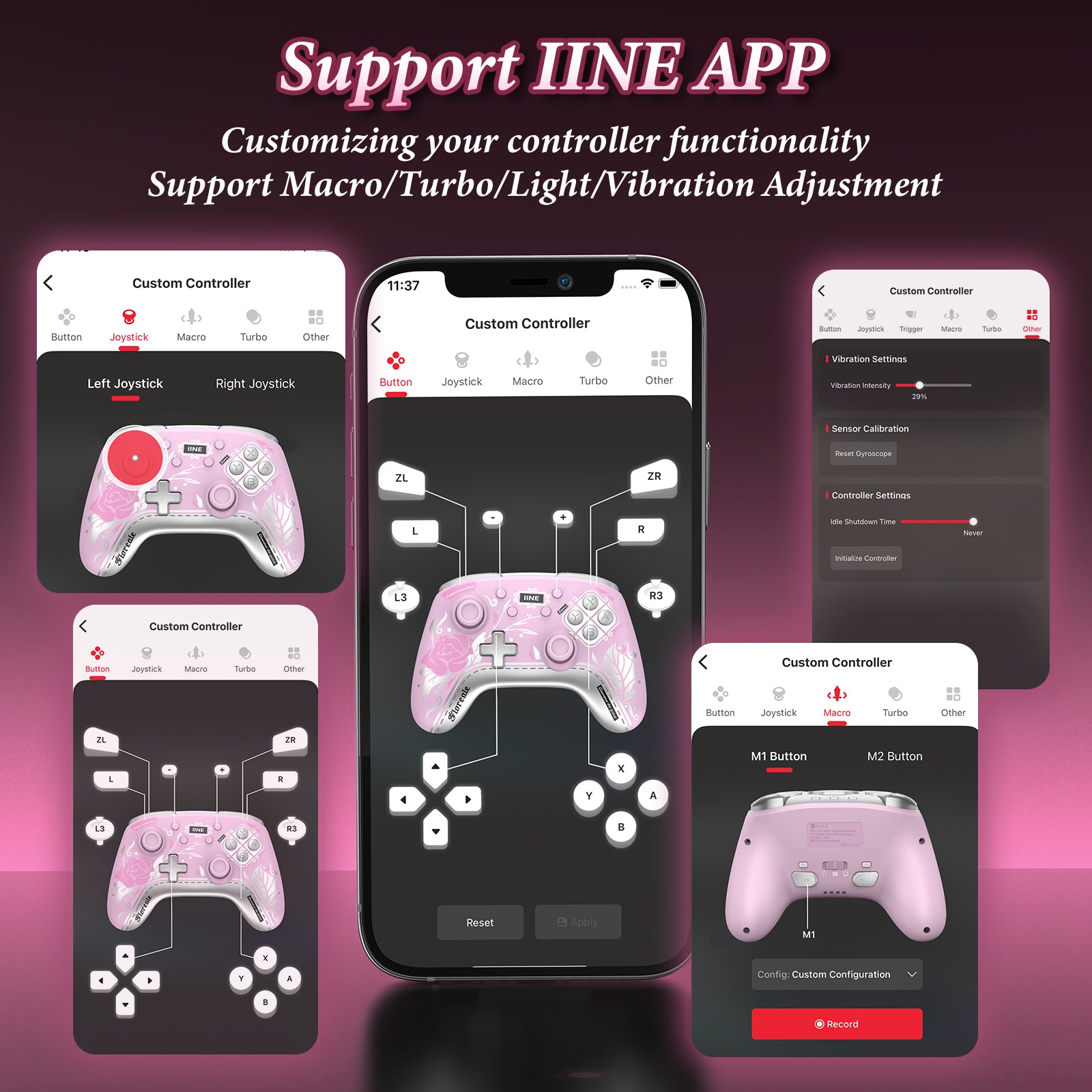 IINE Aphrodite's Bloom Wireless Controller with Charging Dock