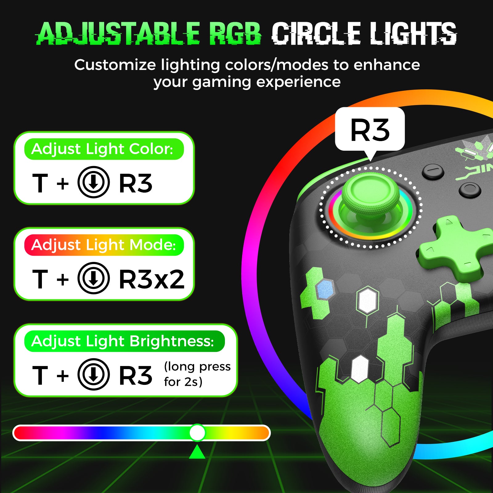 IINE Jormungandr Series for NS2 :Pro Controller / Protective Case/ Thumb Grips(Set of 8)/ Magnetic Game Card Case for / Silicone case for NS2 Pro Controller/Tempered Glass