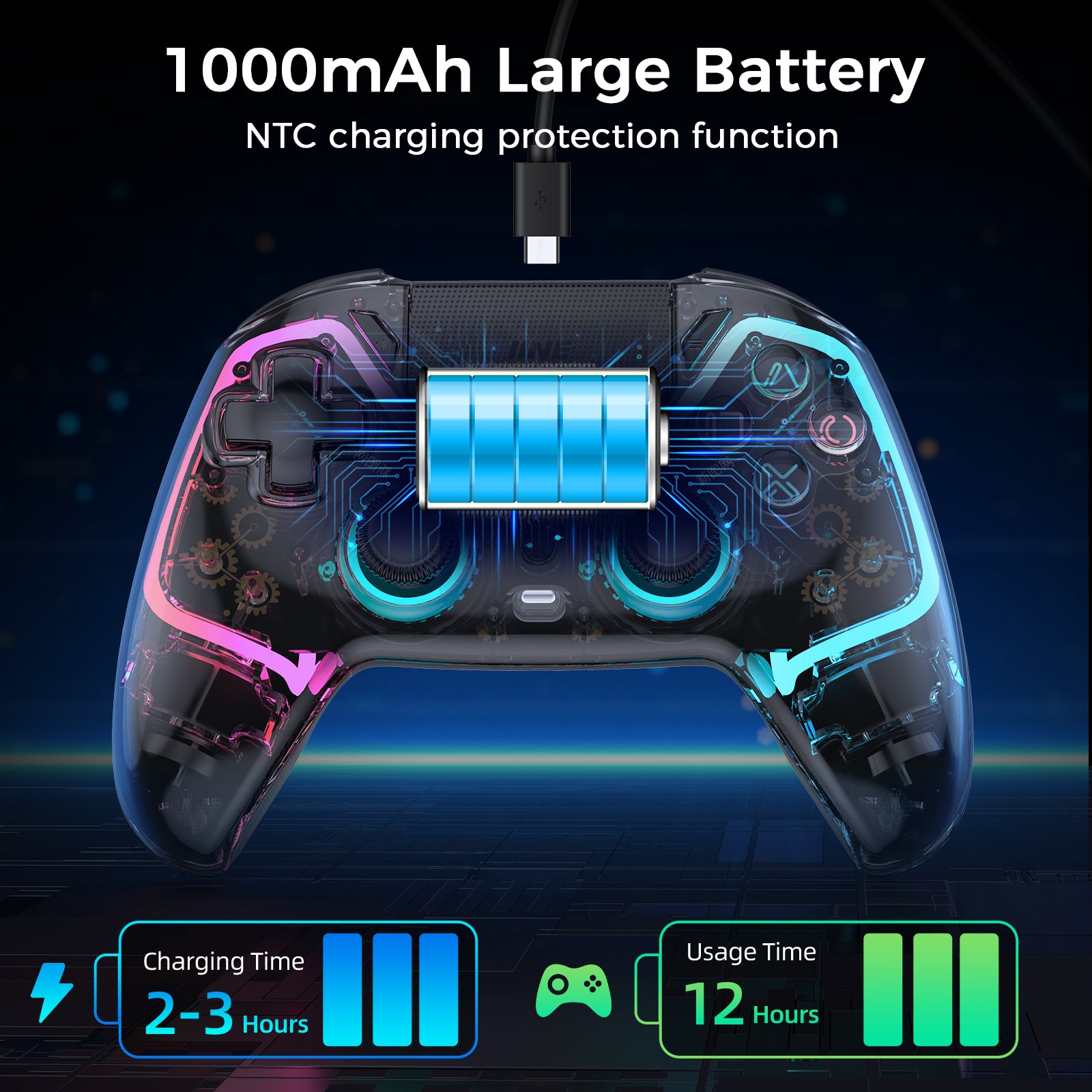 IINE Bastet Wireless Controller Compatible with PS5/PC/Ios/Android