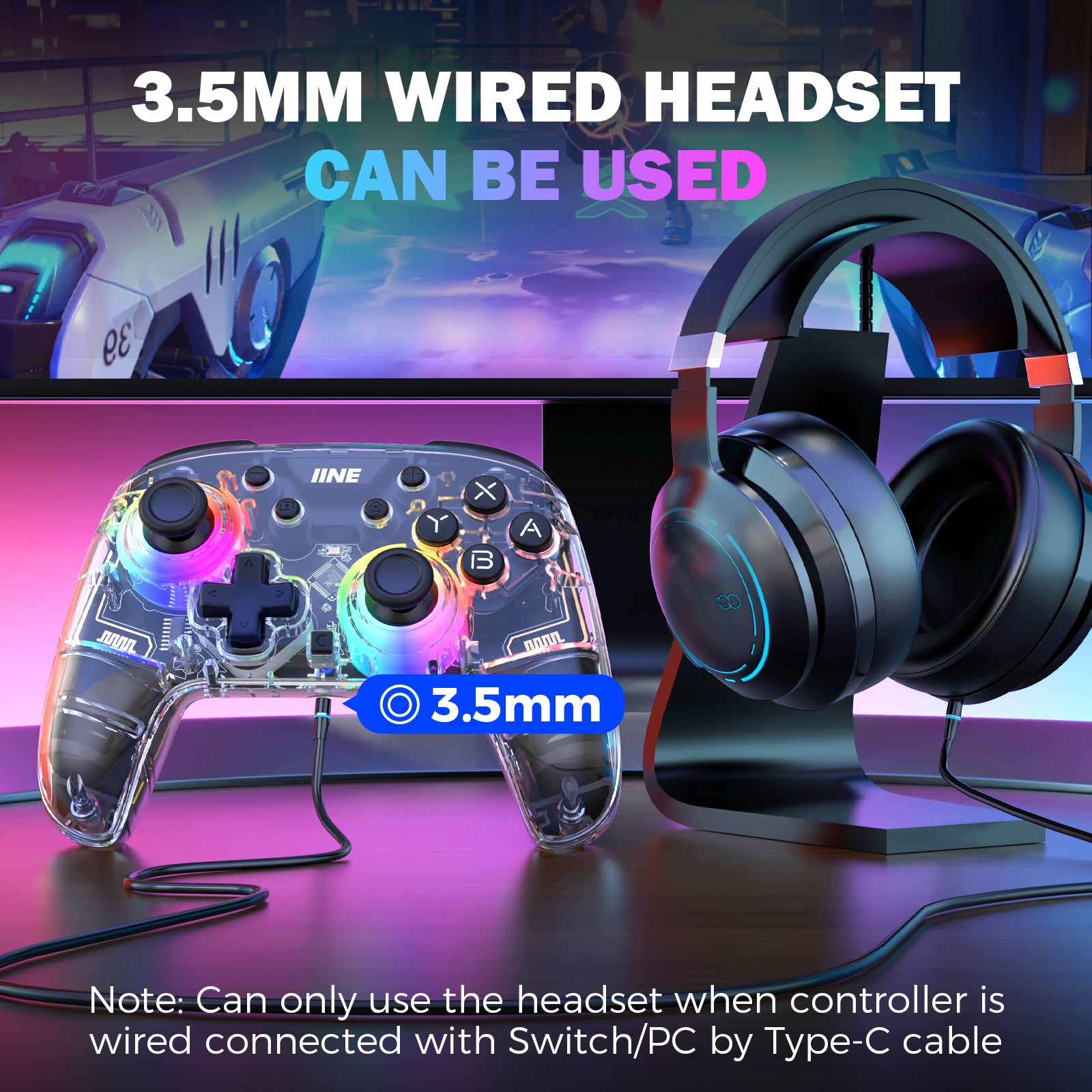 IINE Stella Series Wireless Controller for Switch 2