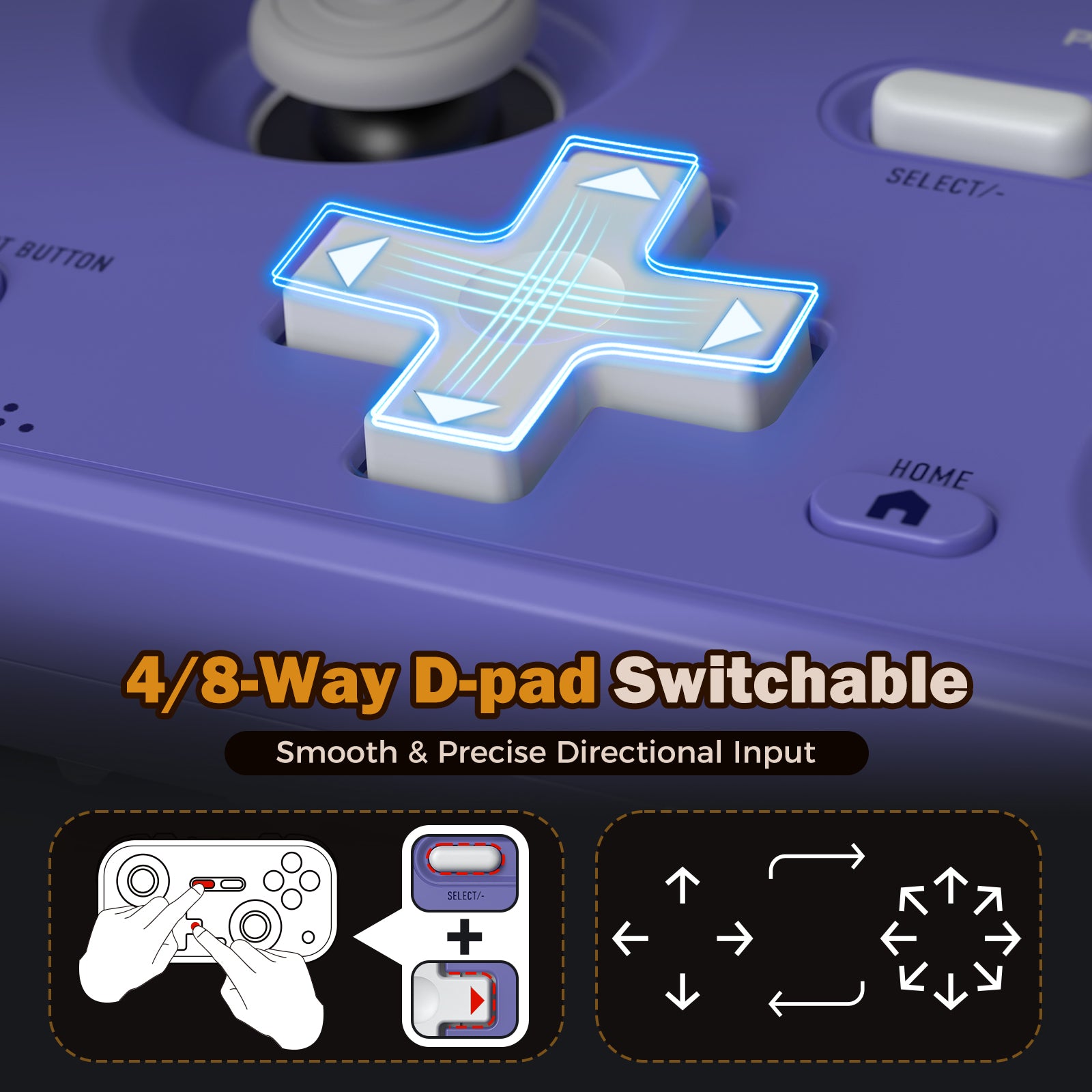 IINE Retro Pocket Chronos Game Controller – Nintendo Layout / Xbox Layout