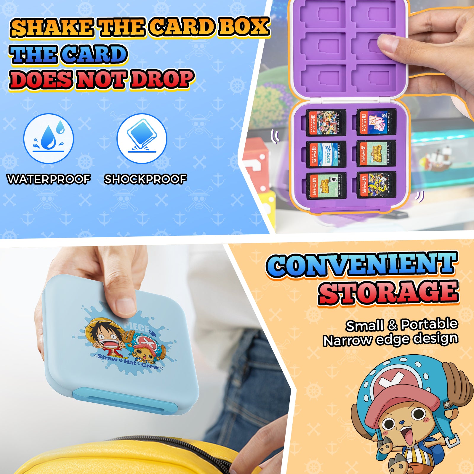 IINE Cartoon Cassette Box 12 Card Case For Nintendo Switch