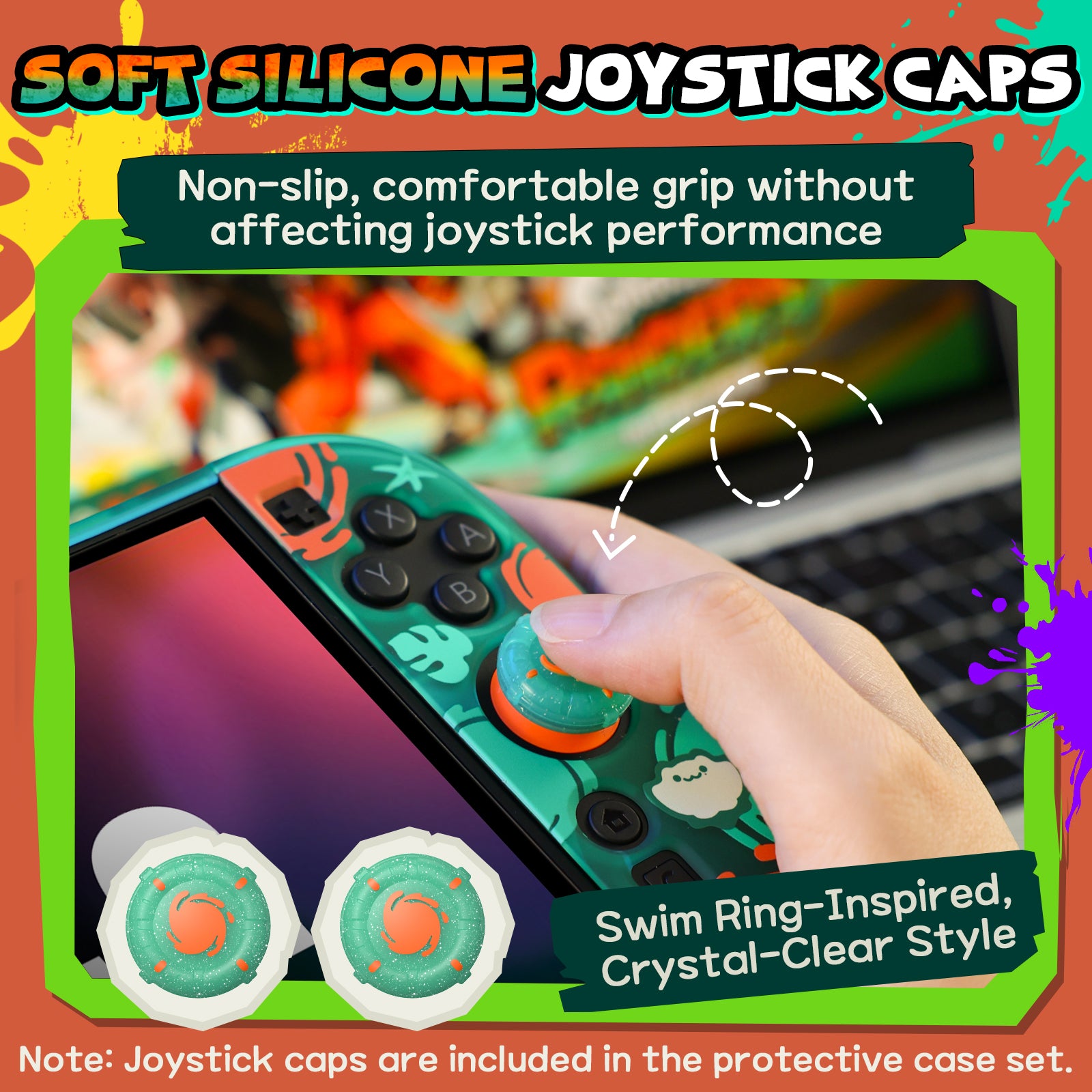 IINE Color Strike Protective Case for Switch 2 Atomic Green