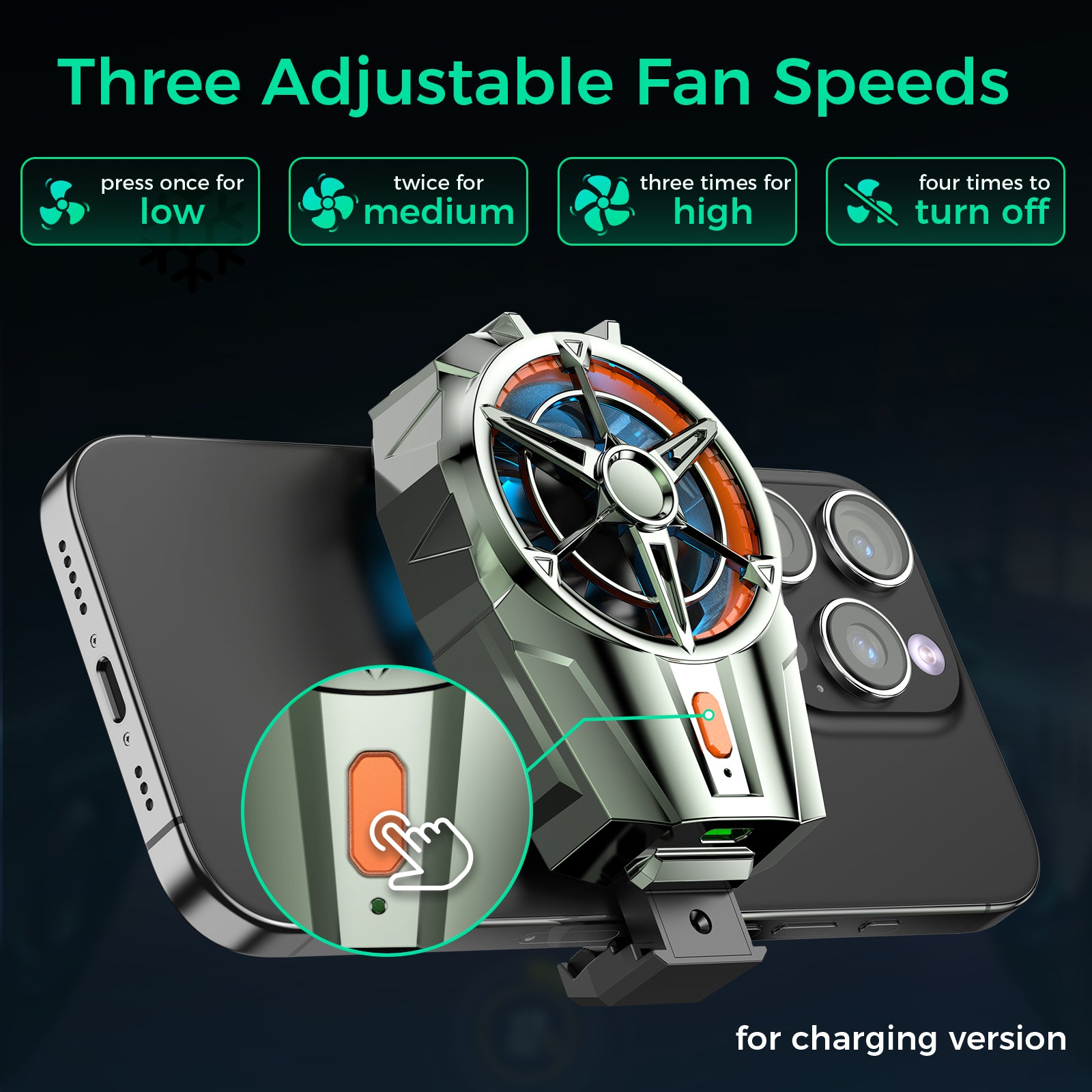 IINE  Mobile Phone cooler/Powerful Cooling & Super Quiet & Mini Portable