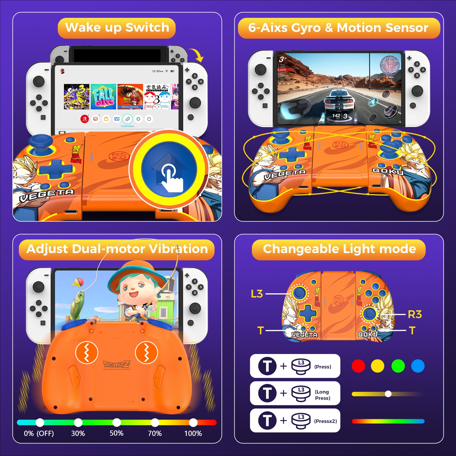 IINE Dragon Ball Elite Mechanical Joypad for Nintendo Switch OLED/Lite