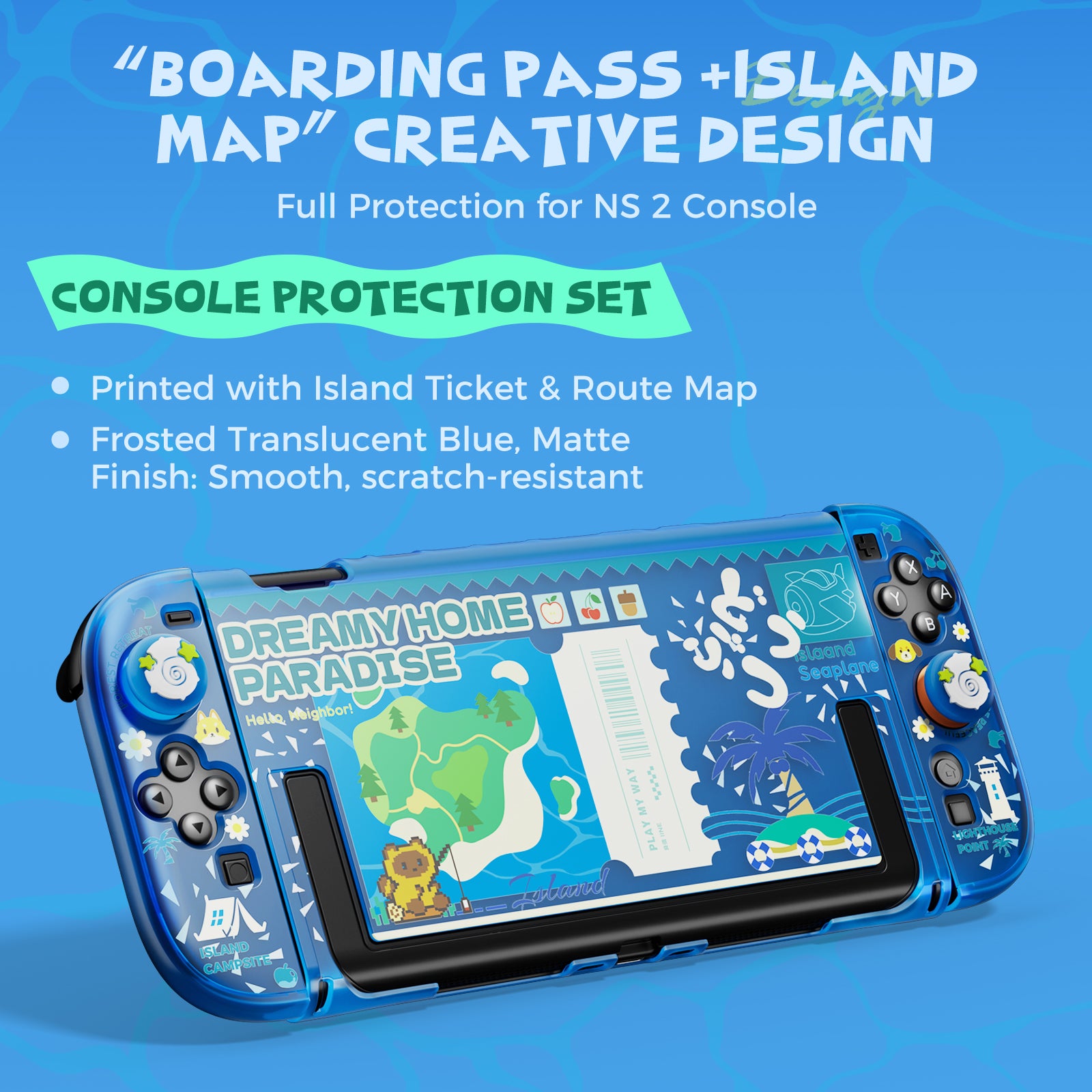 IINE Dreamy Home Paradise Series: PRO Controller & Protective Case & Game Card Case