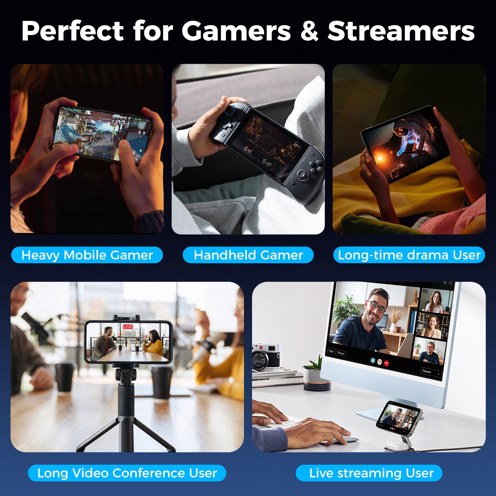 IINE Chill Meow Magnetic Cooling Fan /Magnetic Installation Compact and Light weight /Vibrant RGB Lighting