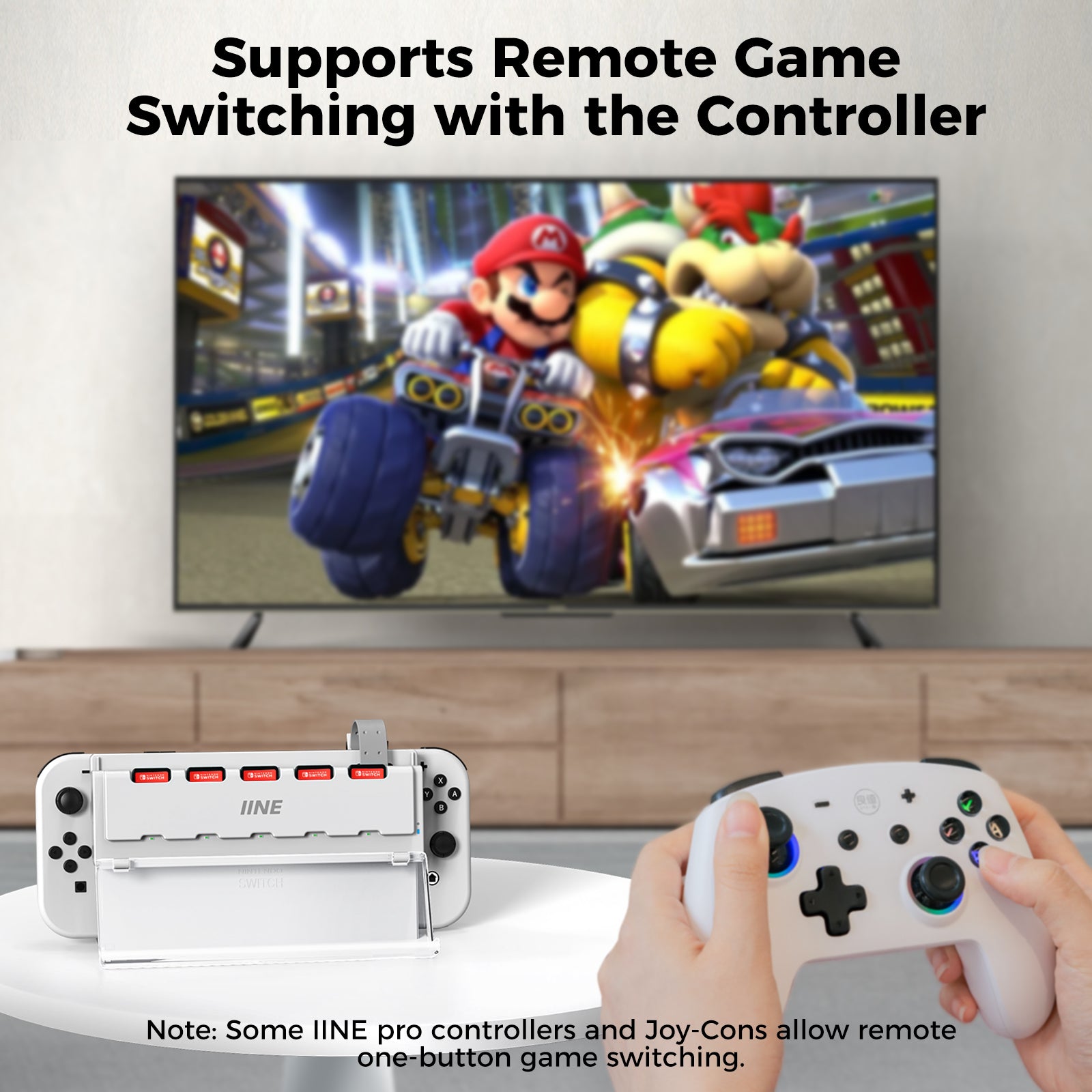 IINE 5-IN-1 Game Cards Switcher for Nintedo Switch/OLED