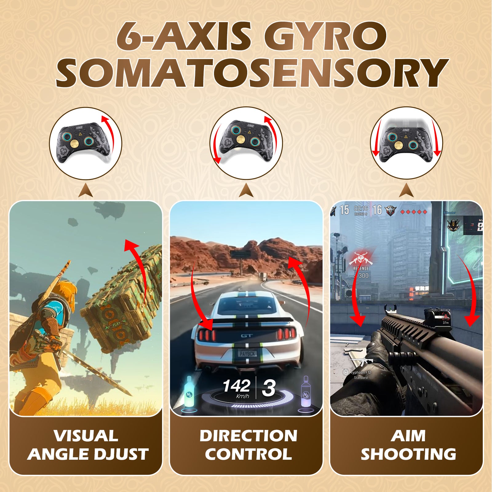 IINE Ares Zelda Wireless Pro Controller