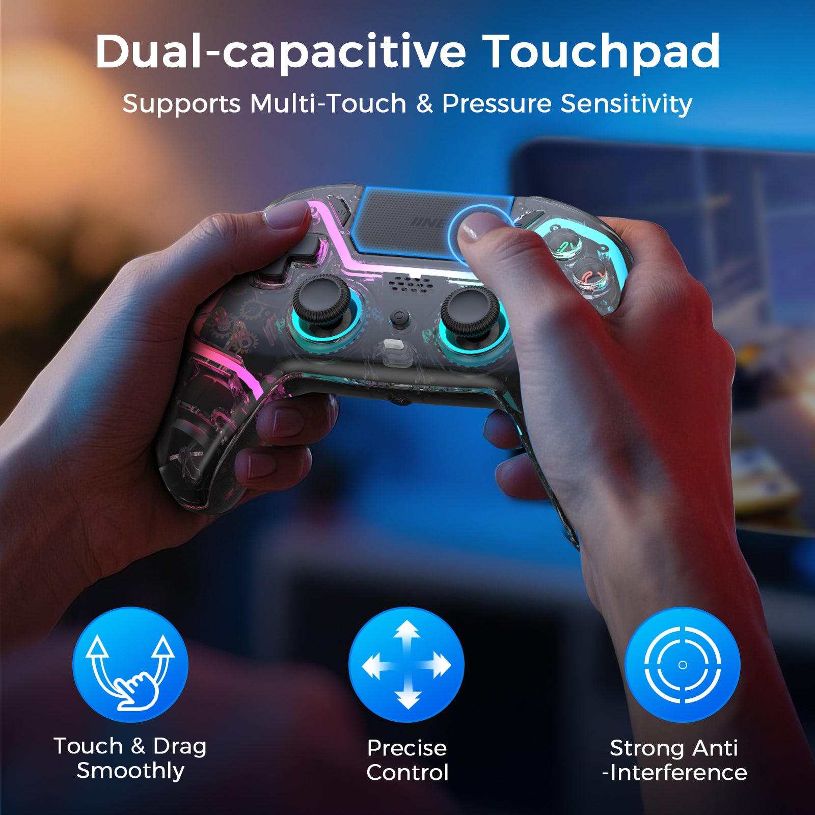 IINE Bastet Wireless Controller Compatible with PS5/PC/Ios/Android