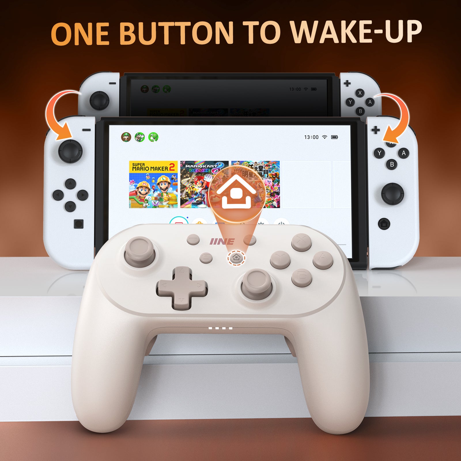 lINE Athena Wireless Controller in White for Switch/PC/iOS/Android