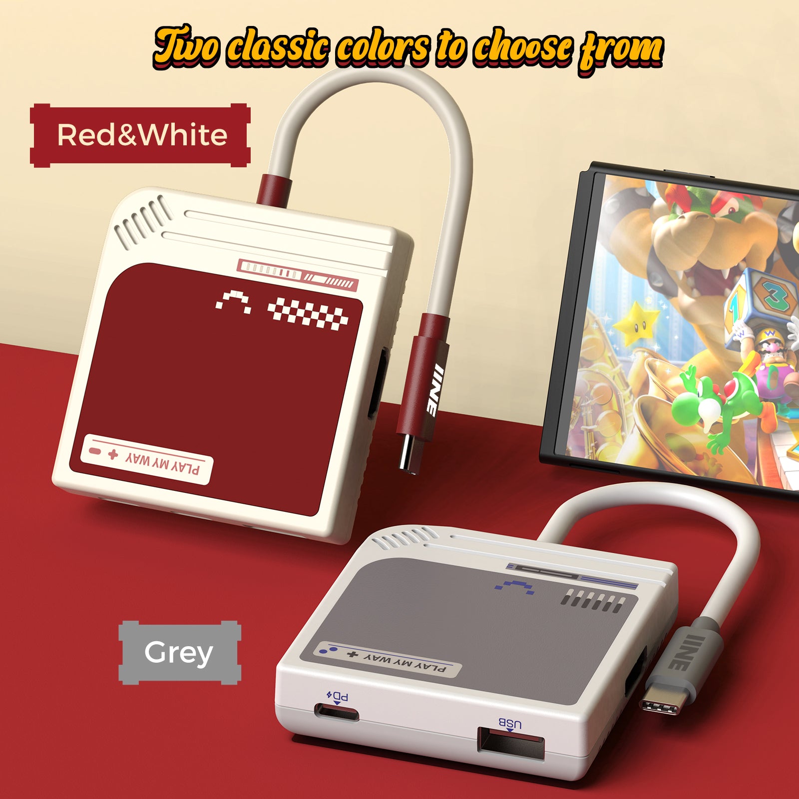 IINE Switch Video Converter 3-in-1 HD Resolution Conversion for Switch 4K/60Hz