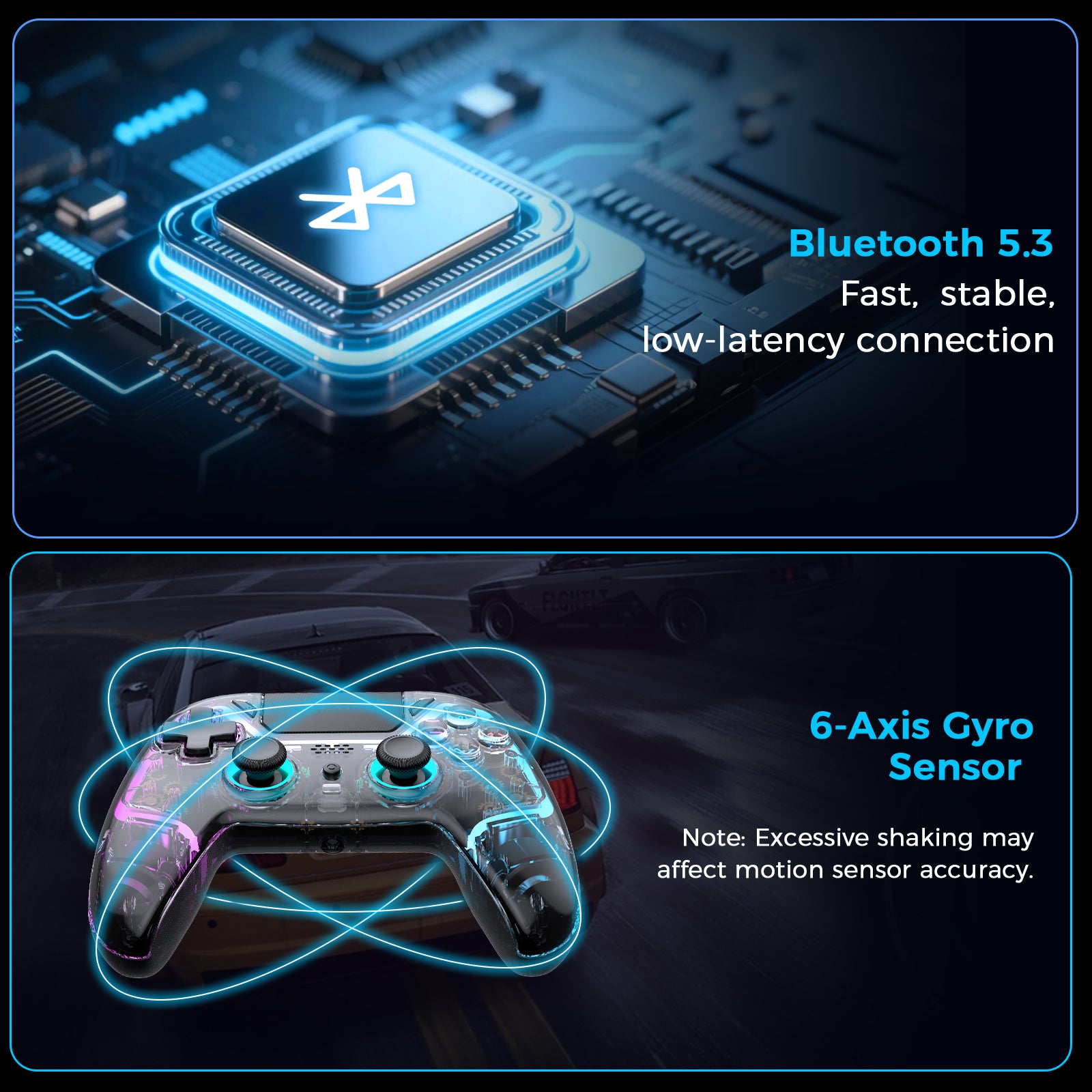 IINE Bastet Wireless Controller Compatible with PS5/PC/Ios/Android