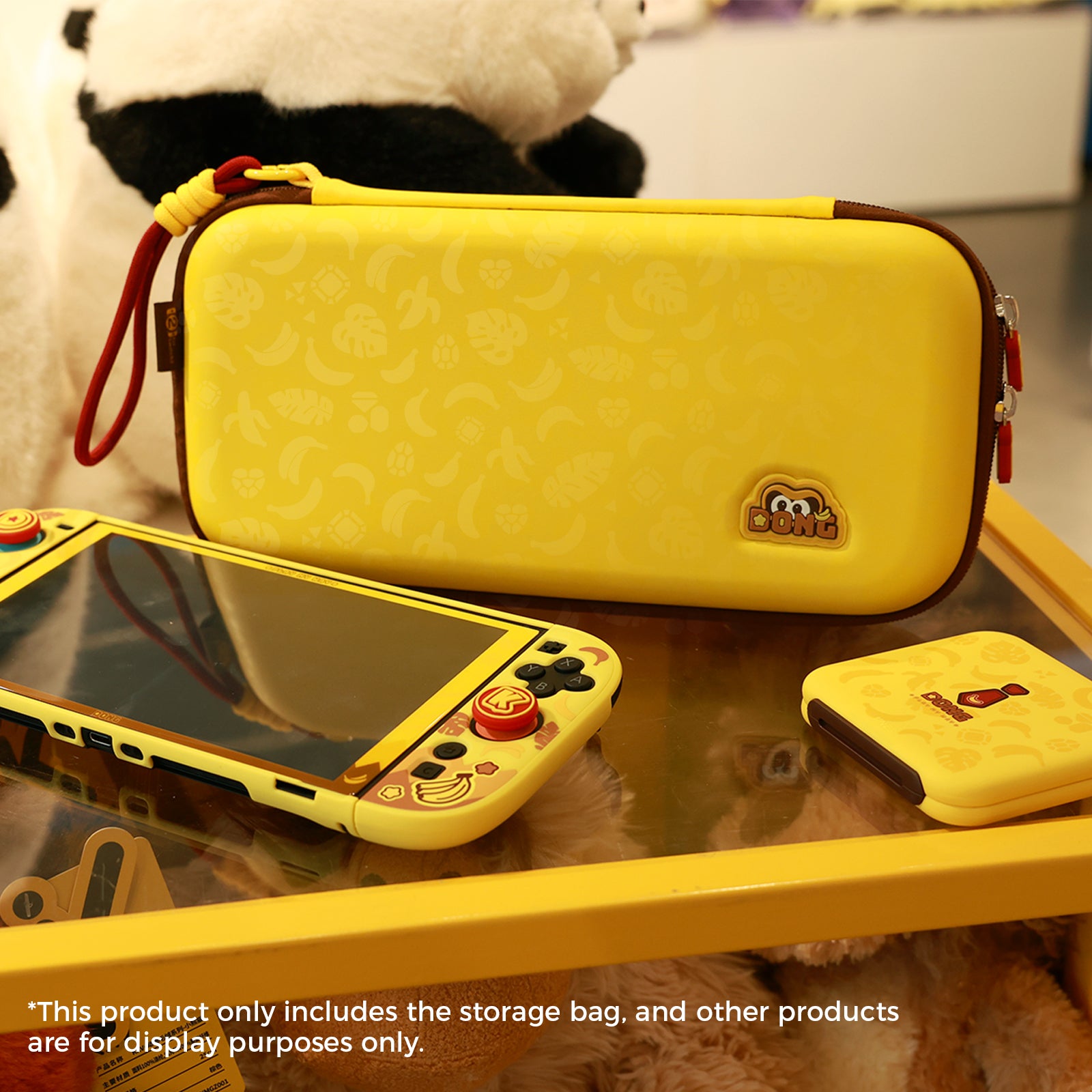 IINE Banana Hero Protective Case & Tempered Glass Film & Storage Bag & Game Card Case for Switch 2