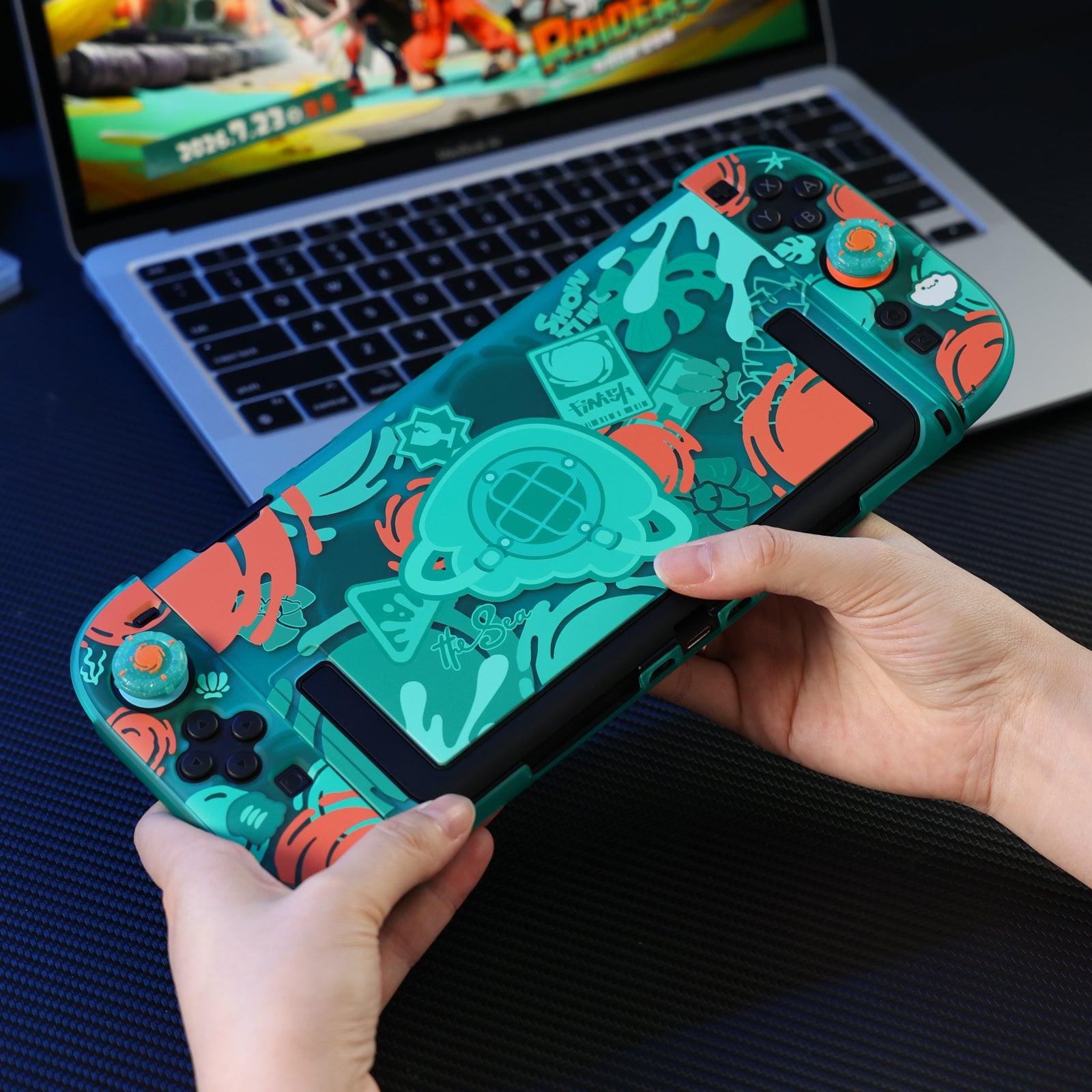 IINE Color Strike Protective Case for Switch 2 Atomic Green