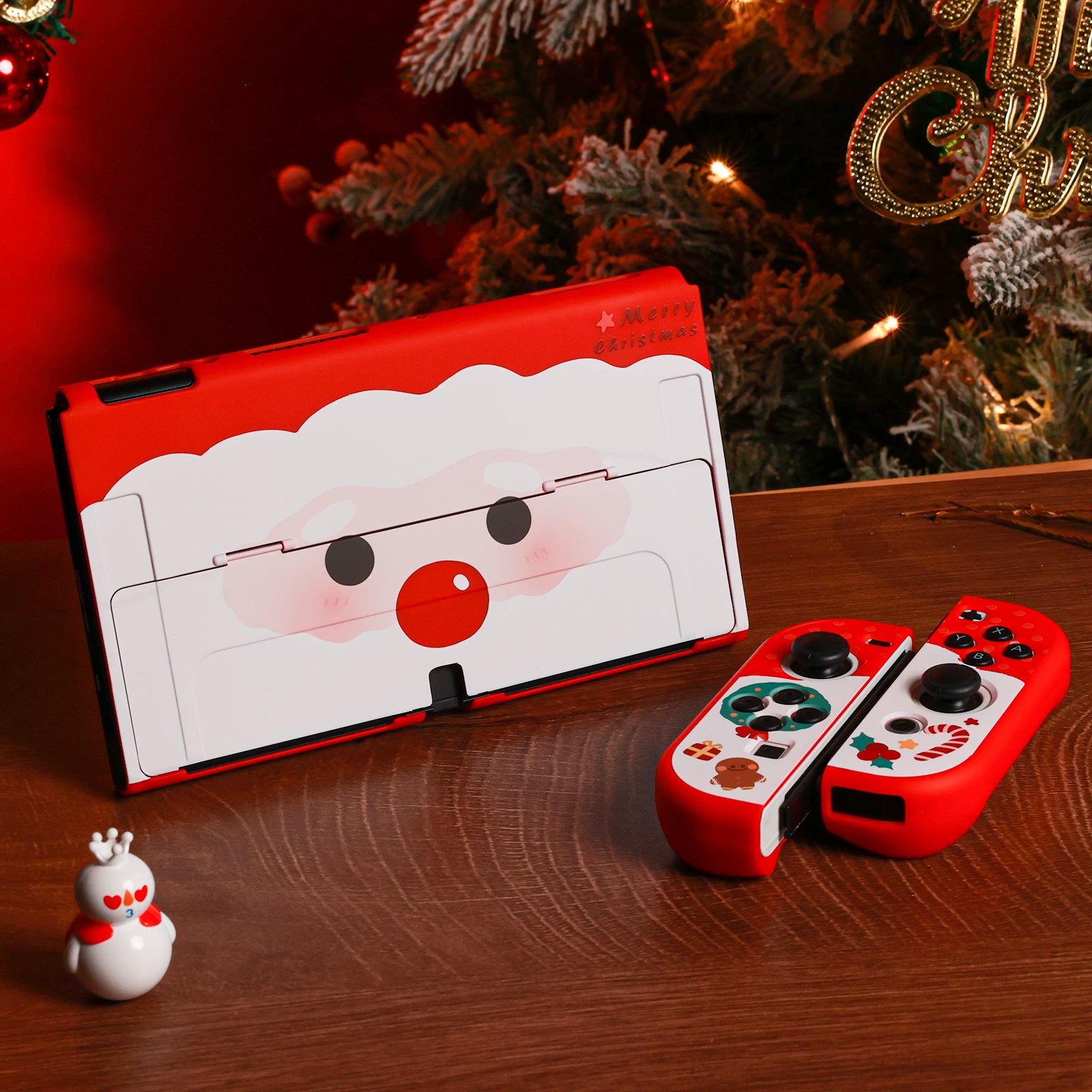 IINE Merry Santa Protective Case for Switch OLED