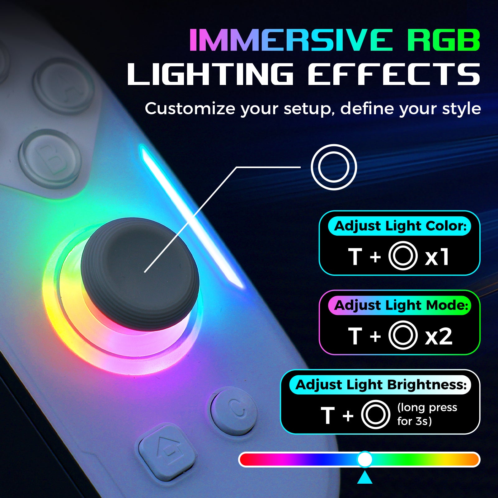 IINE Twin Lumina Wireless Joypad for Switch 2