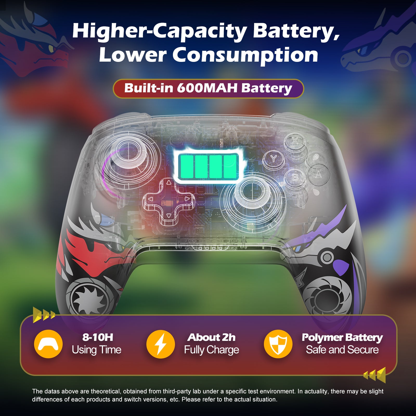 IINE Nintendo Switch Pokemon Scarlet & Violet Wireless Controller