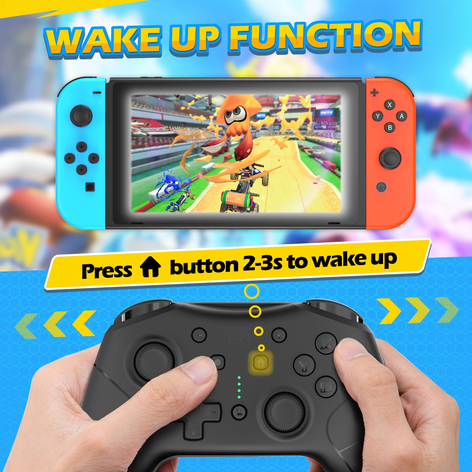 IINE Nintendo Switch Samurai Black Controller